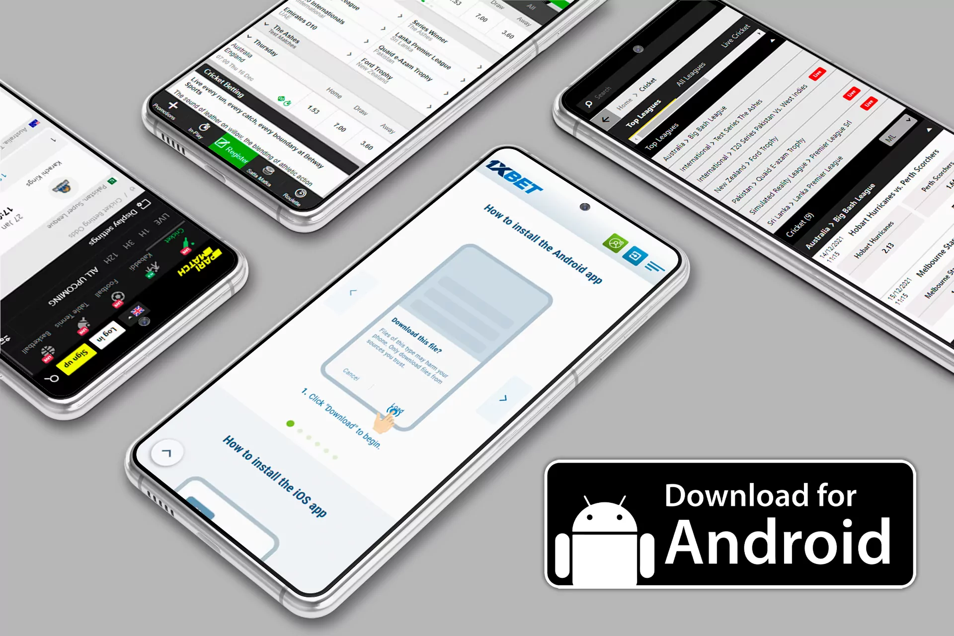 You can download Android app from the official site of the bookmaker.