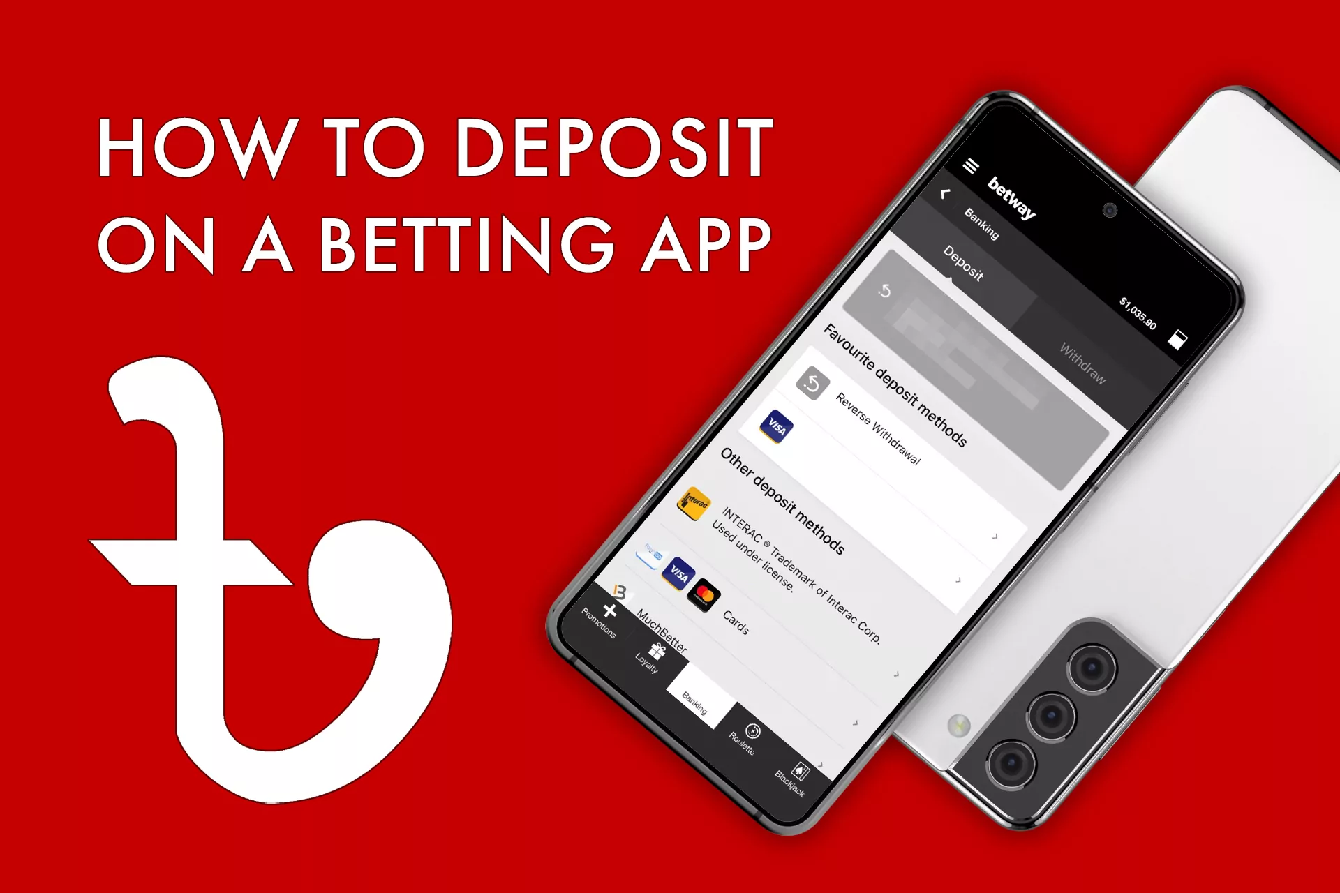 After you install the app and log in, top up your account to be allowed to place bets.