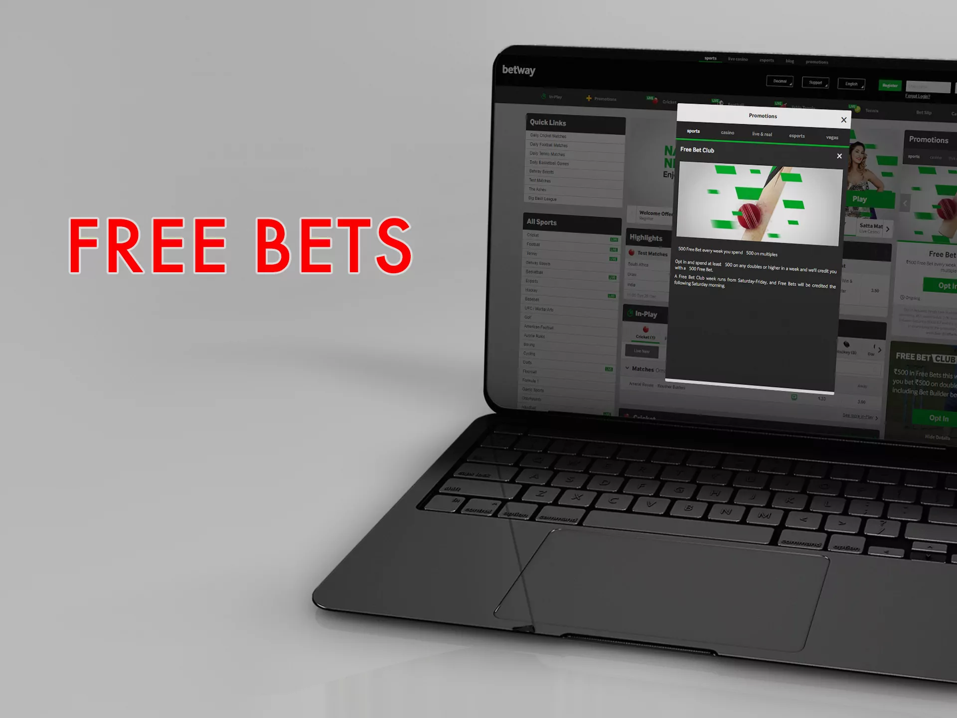 Free bet is another type of bonus that sites give their users.