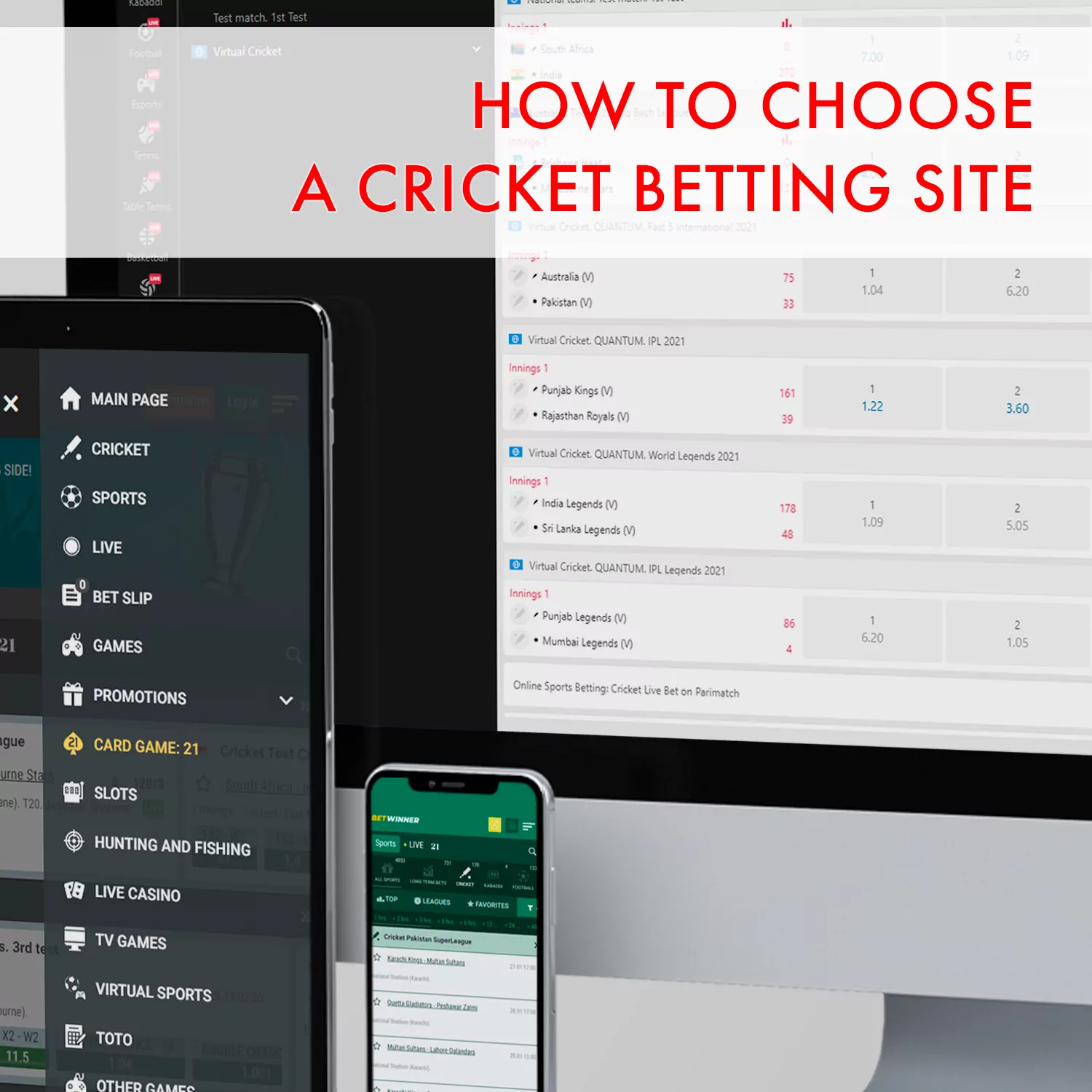 We recommend paying attention to those factors when you choose a site for placing bets on cricket.