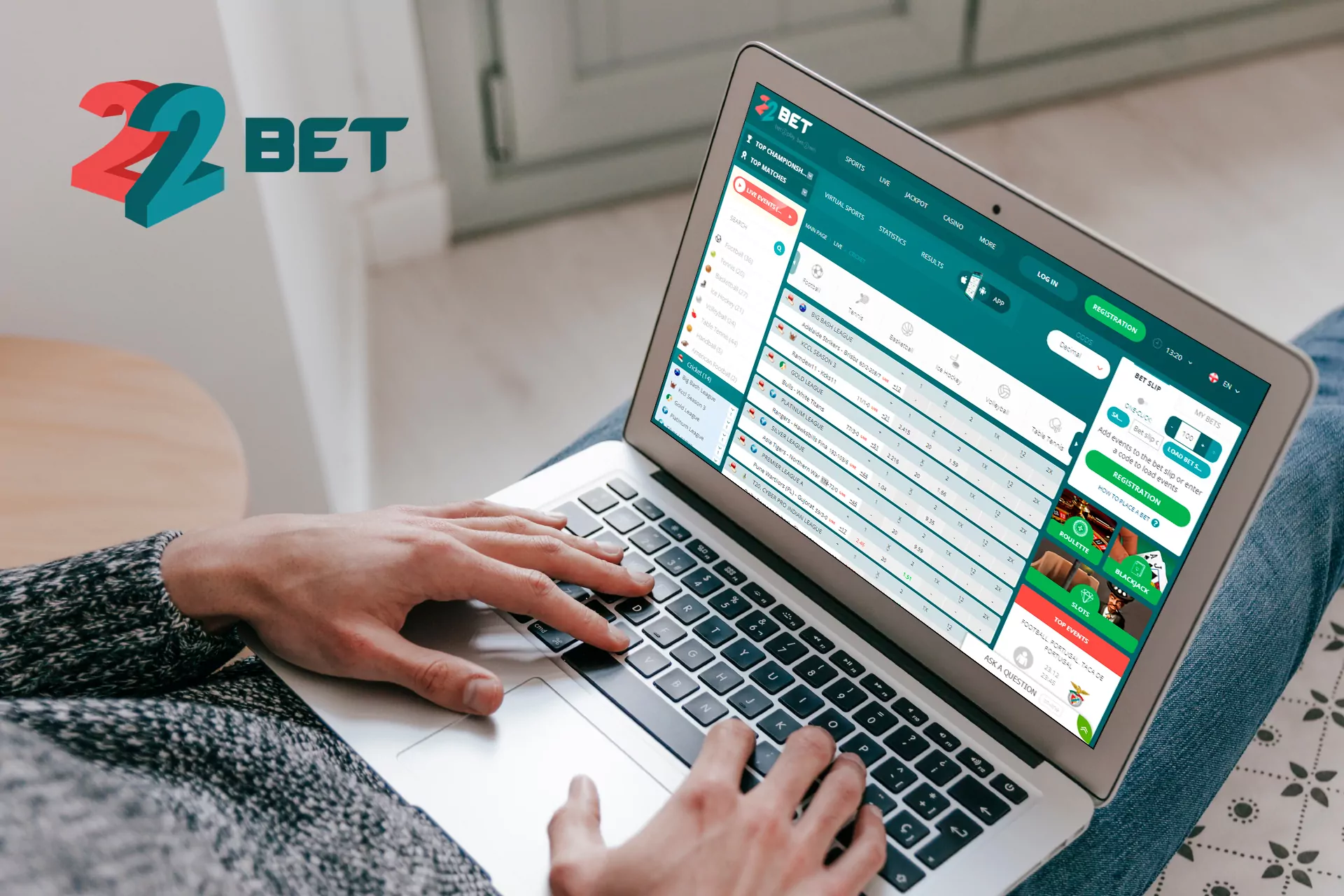 22bet has a special bonus for cricket betting fans that doubles a deposit.