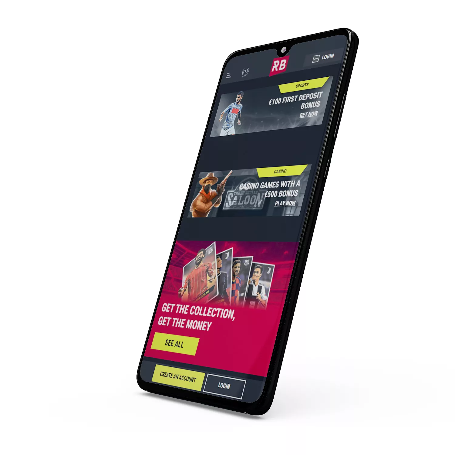 Betting at Rabona app is a comfortable option for users having a smartphone.