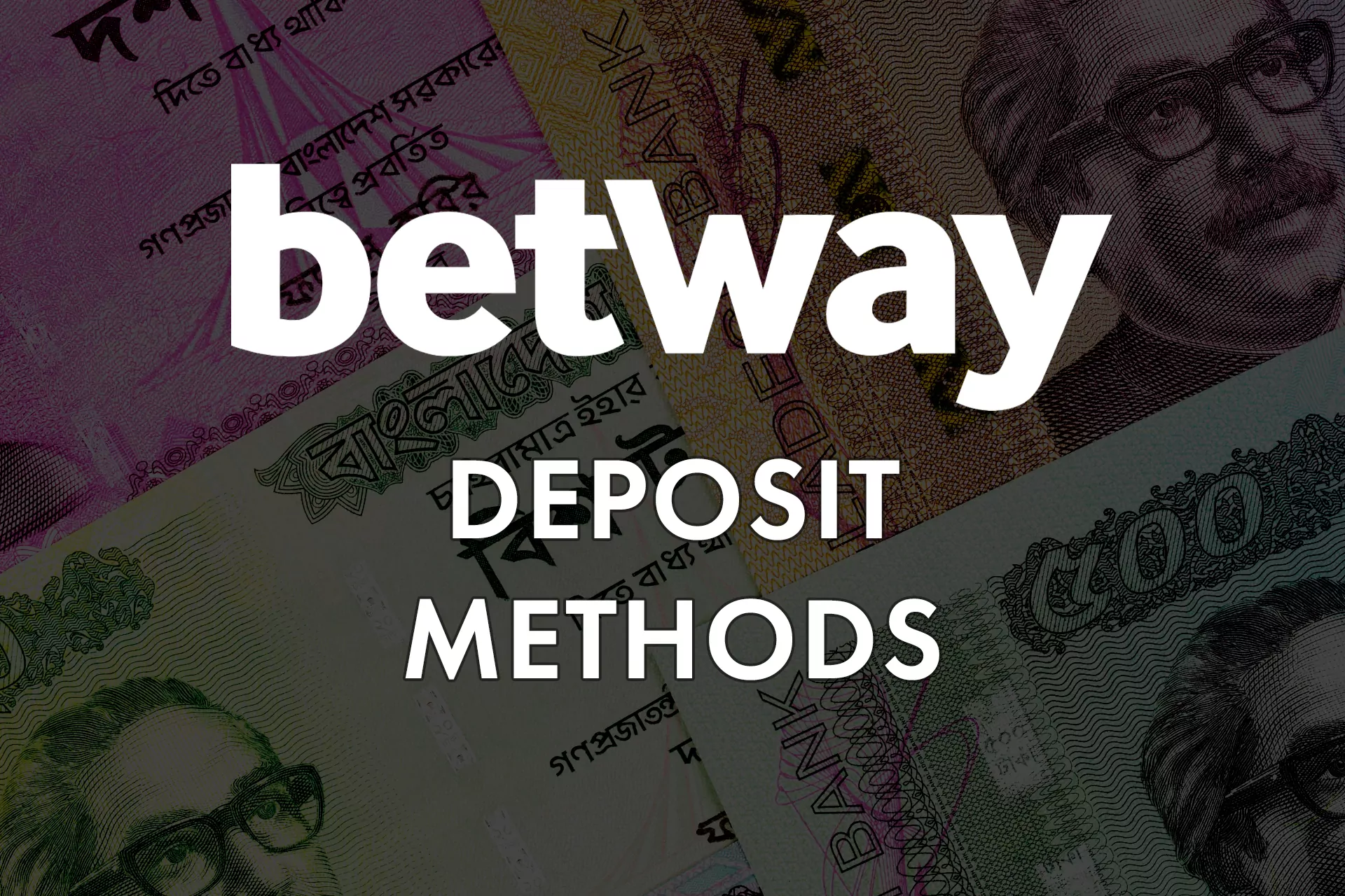 Use bank cards and international e-wallets to deposit to your betting account at Betway.