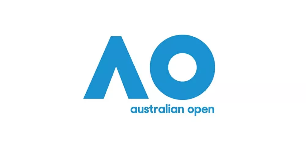 The Australian Open is one of four Grand Slam tournaments currently played in Melbourne official logo.