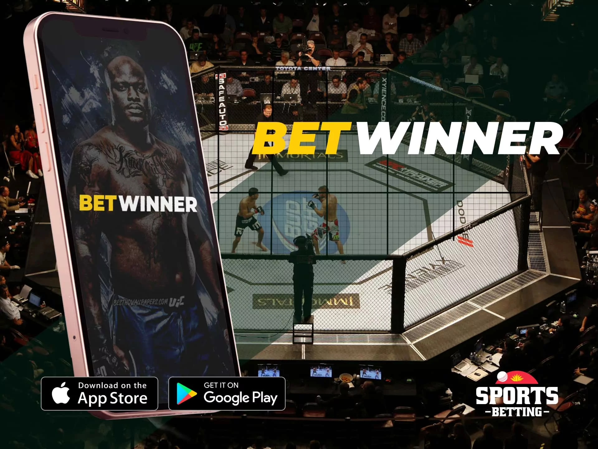 BetWinner UFC betting app with live opportunities.
