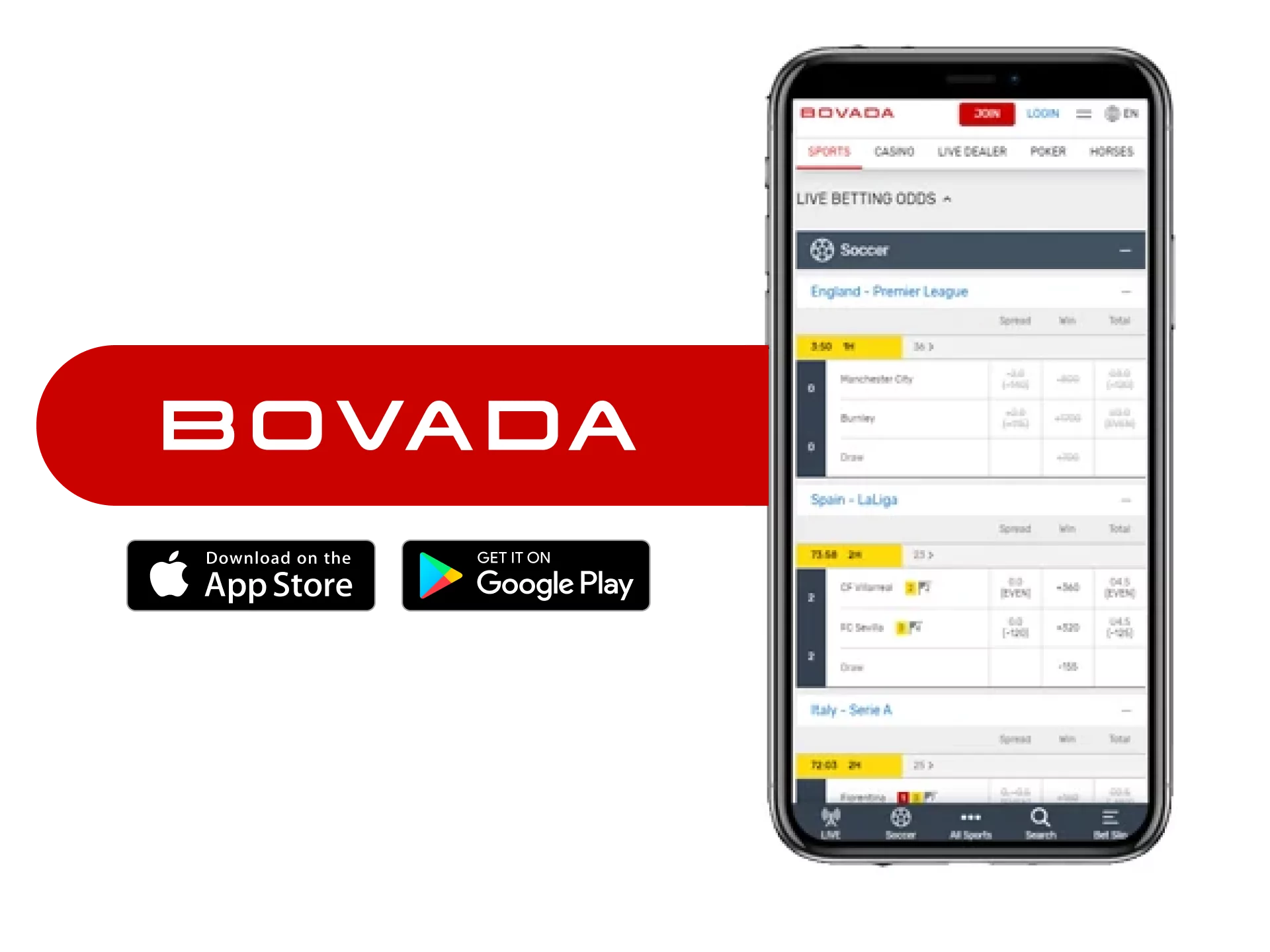 Bovada betting site with one of the best design when compared to other bookmakers.