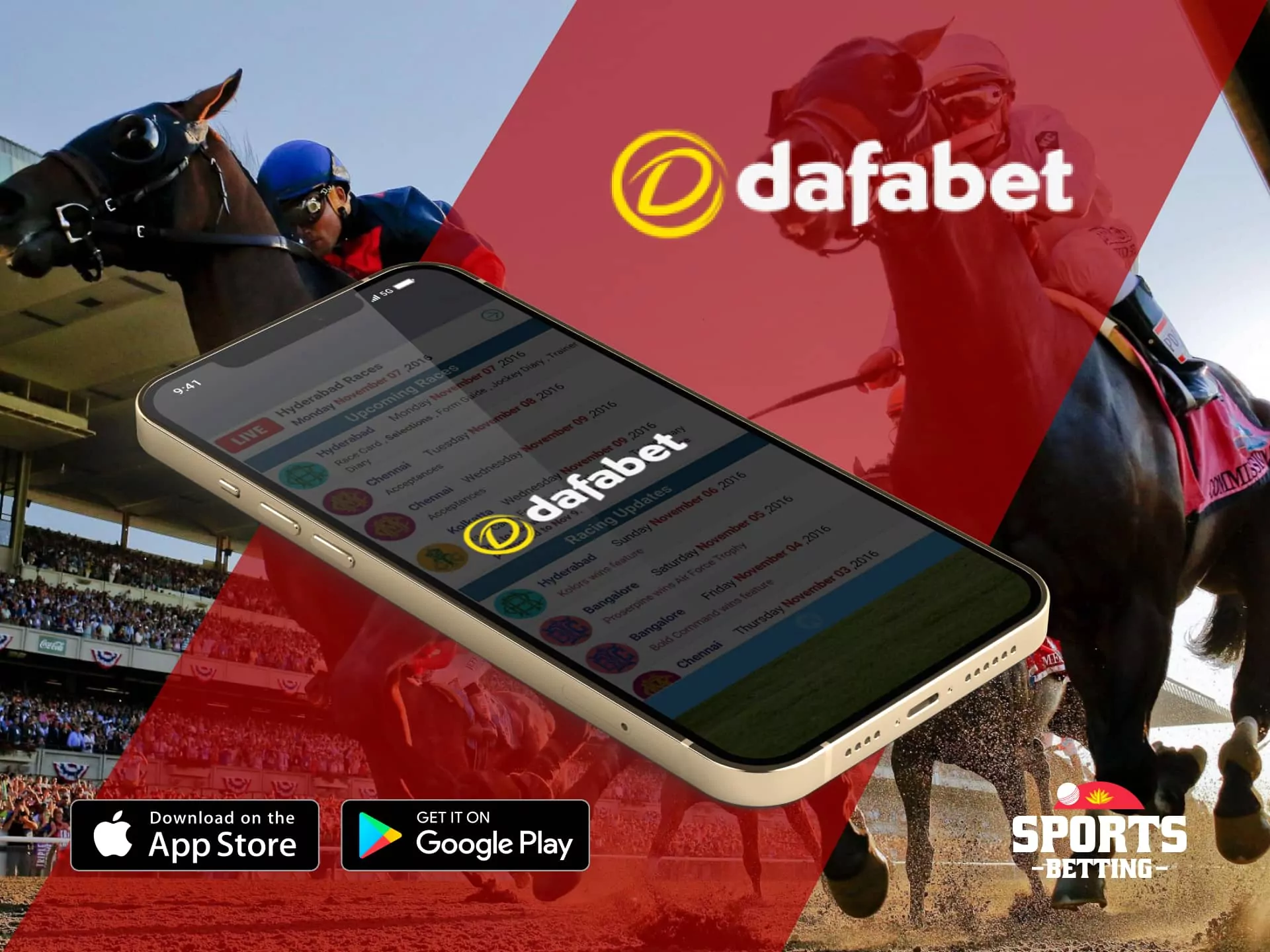 Dafabet horse racing betting site with a wide variety of horse racing betting rewards.
