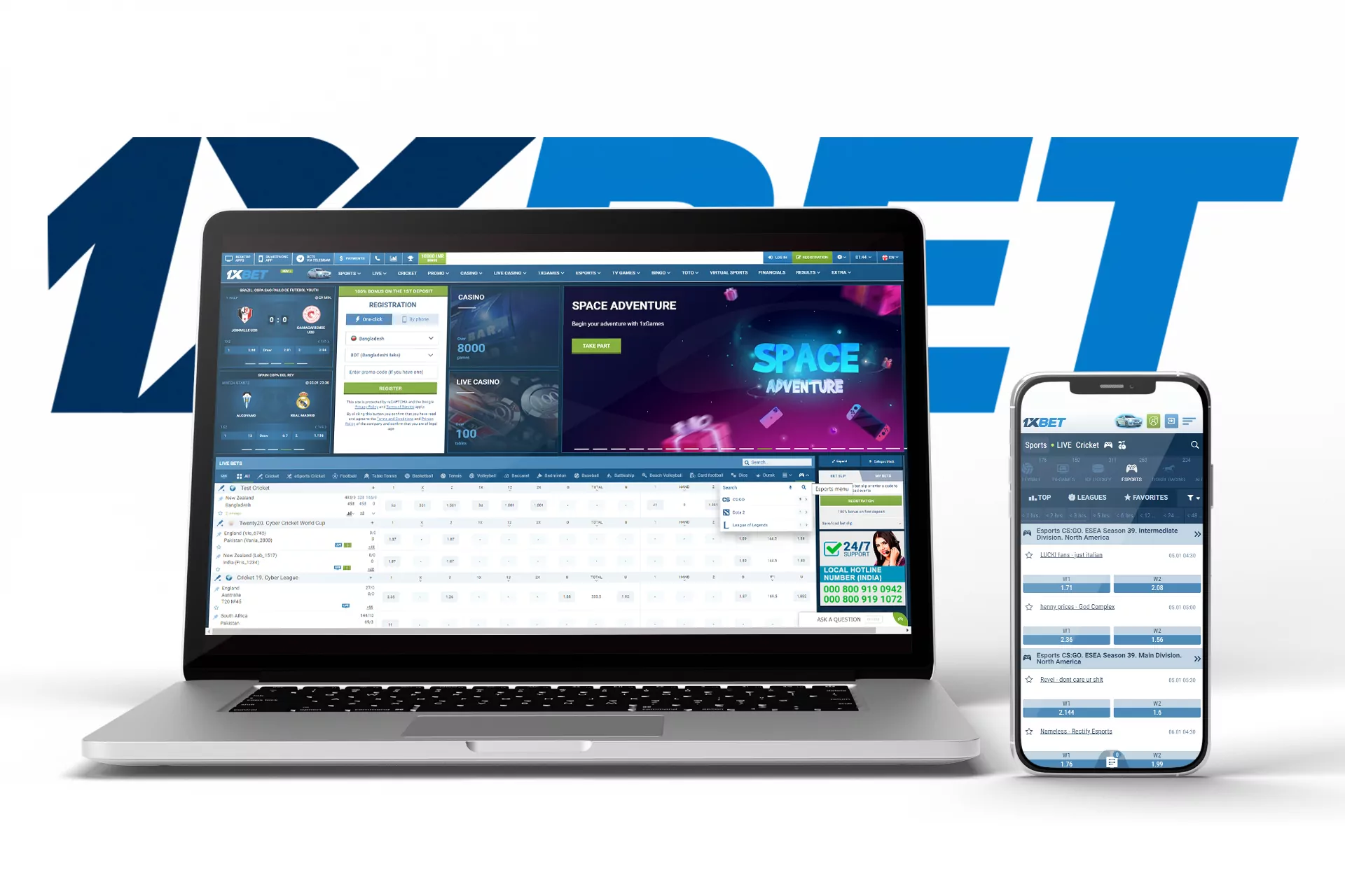 1xbet is an extensively popular betting site that has an esports section for placing bets on cybersports matches.