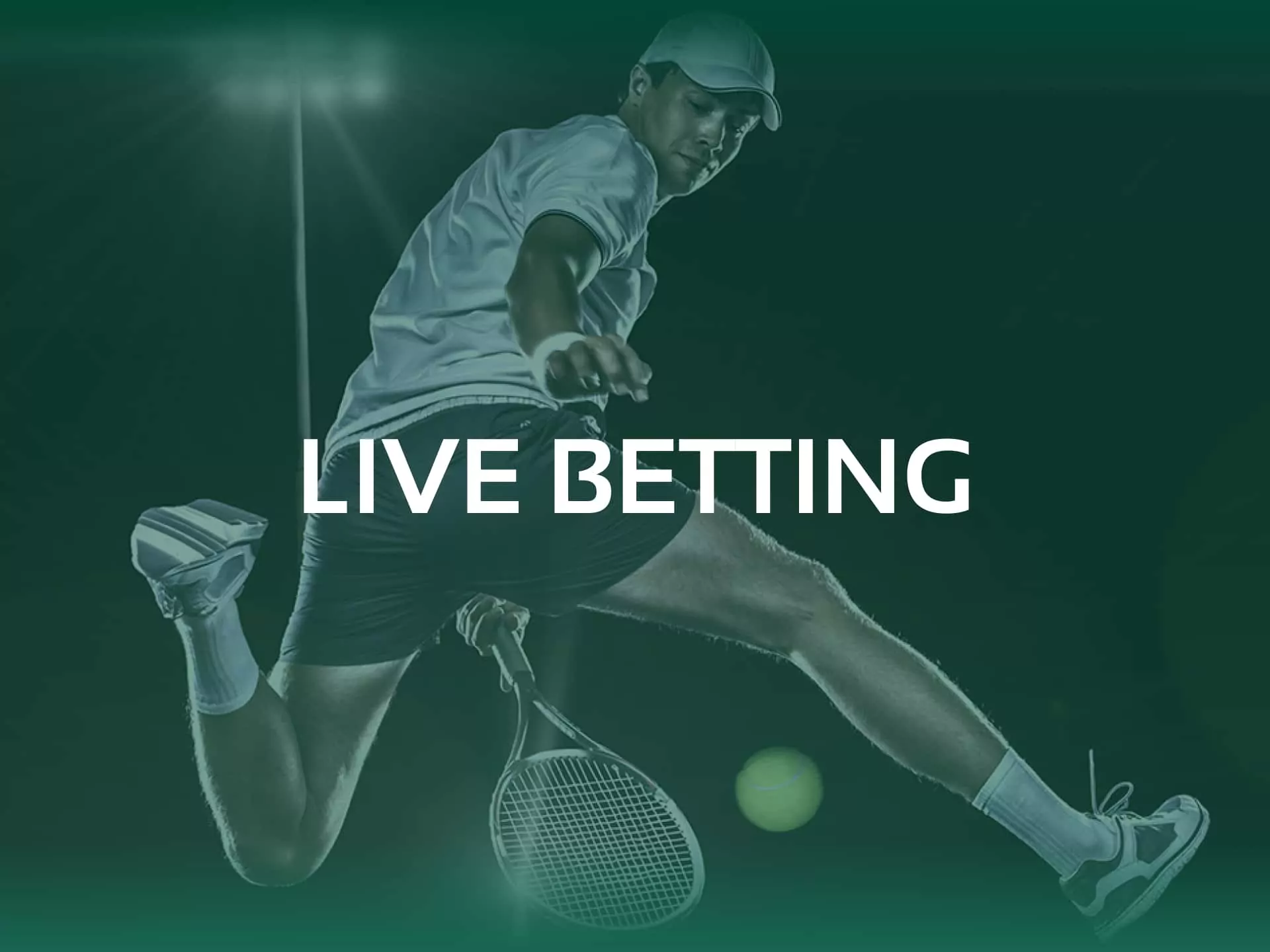 Live bets - betting while the tennis match is being broadcast live.