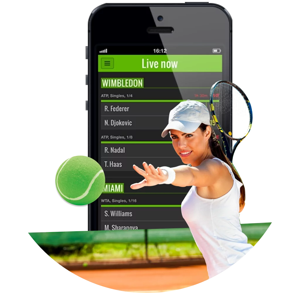 Tennis is an excellent betting field with special betting sites.