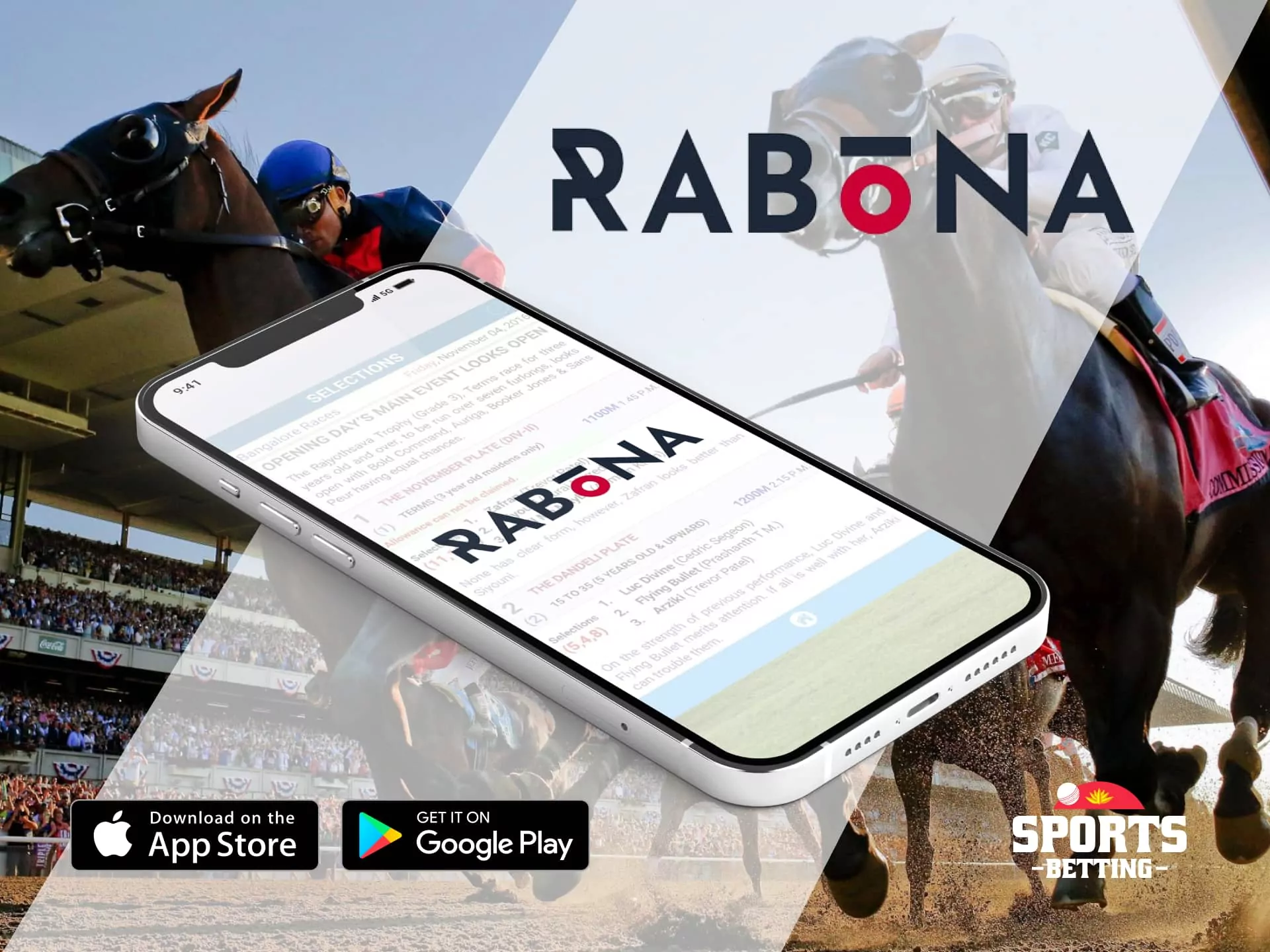 Rabona horse racing betting website with a straightforward and quick registration process.