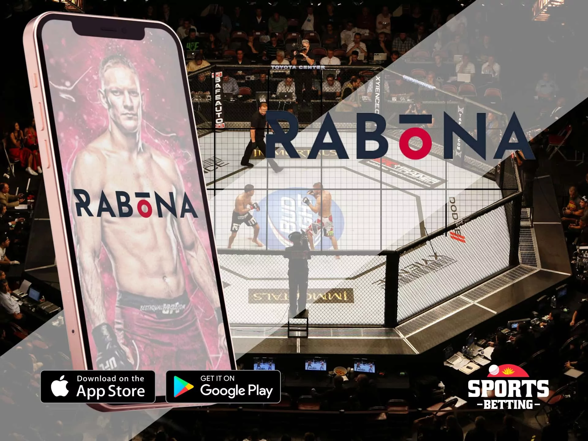 Rabona UFC betting app with regular bonuses.