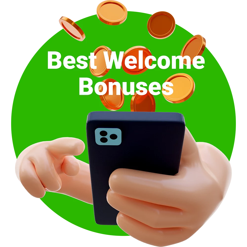 Get your welcome bonuses after simple actions.
