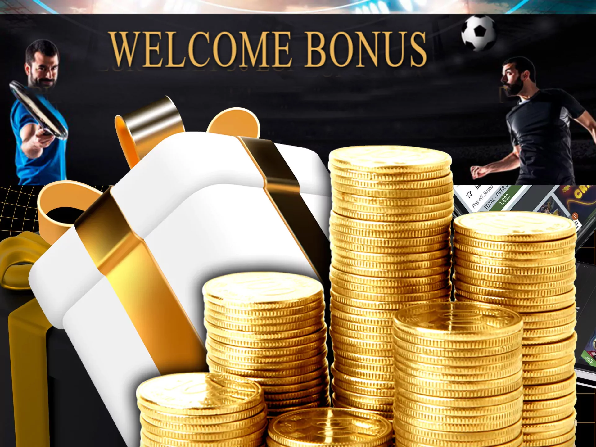 Get 1welcome bonus after registration in Melbet.