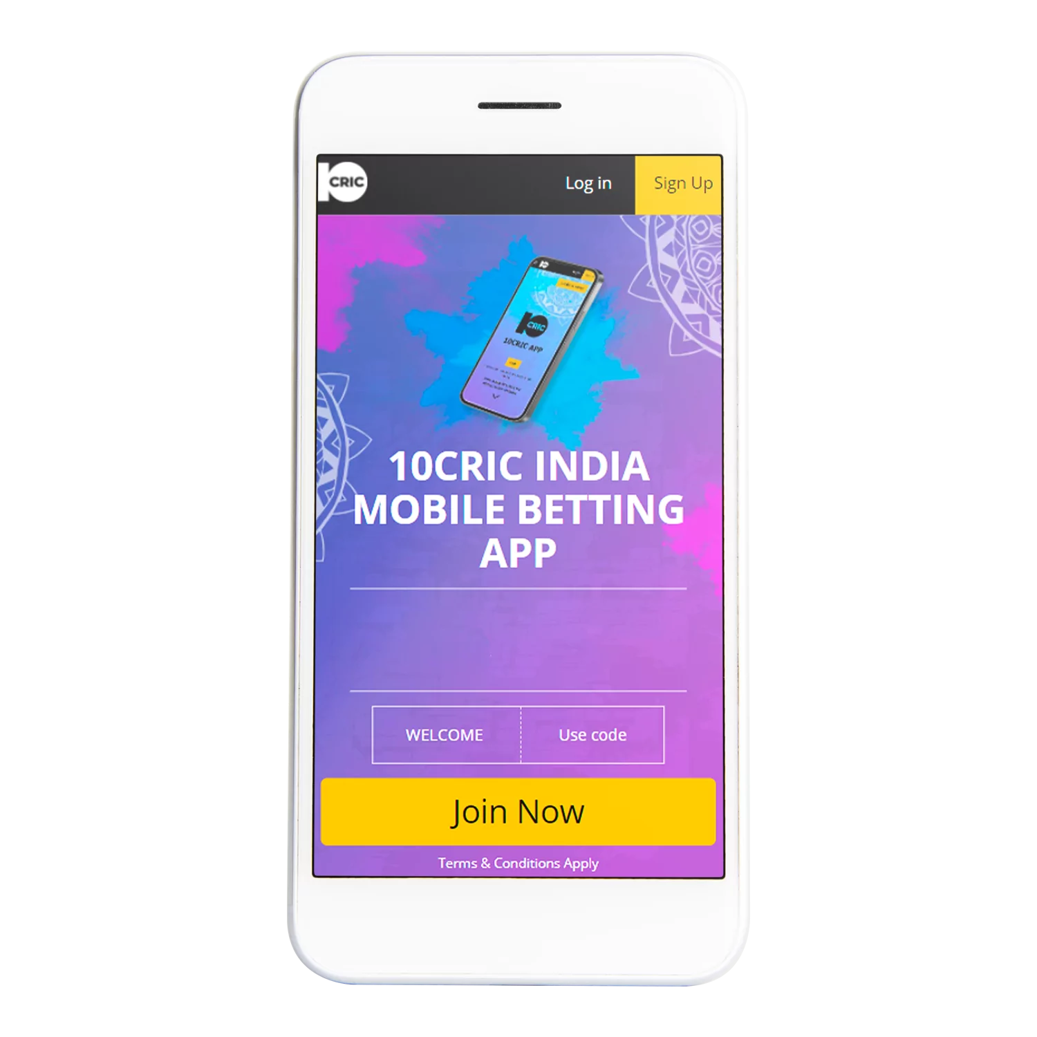 10Cric App has simple user-friendly interface for online betting and casino.