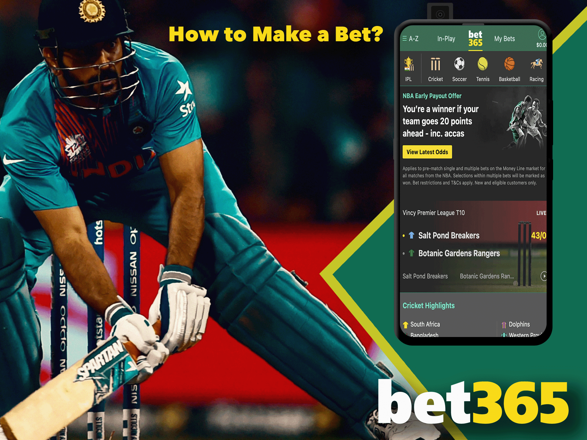 Our instruction will help you place a bet at Bet365.