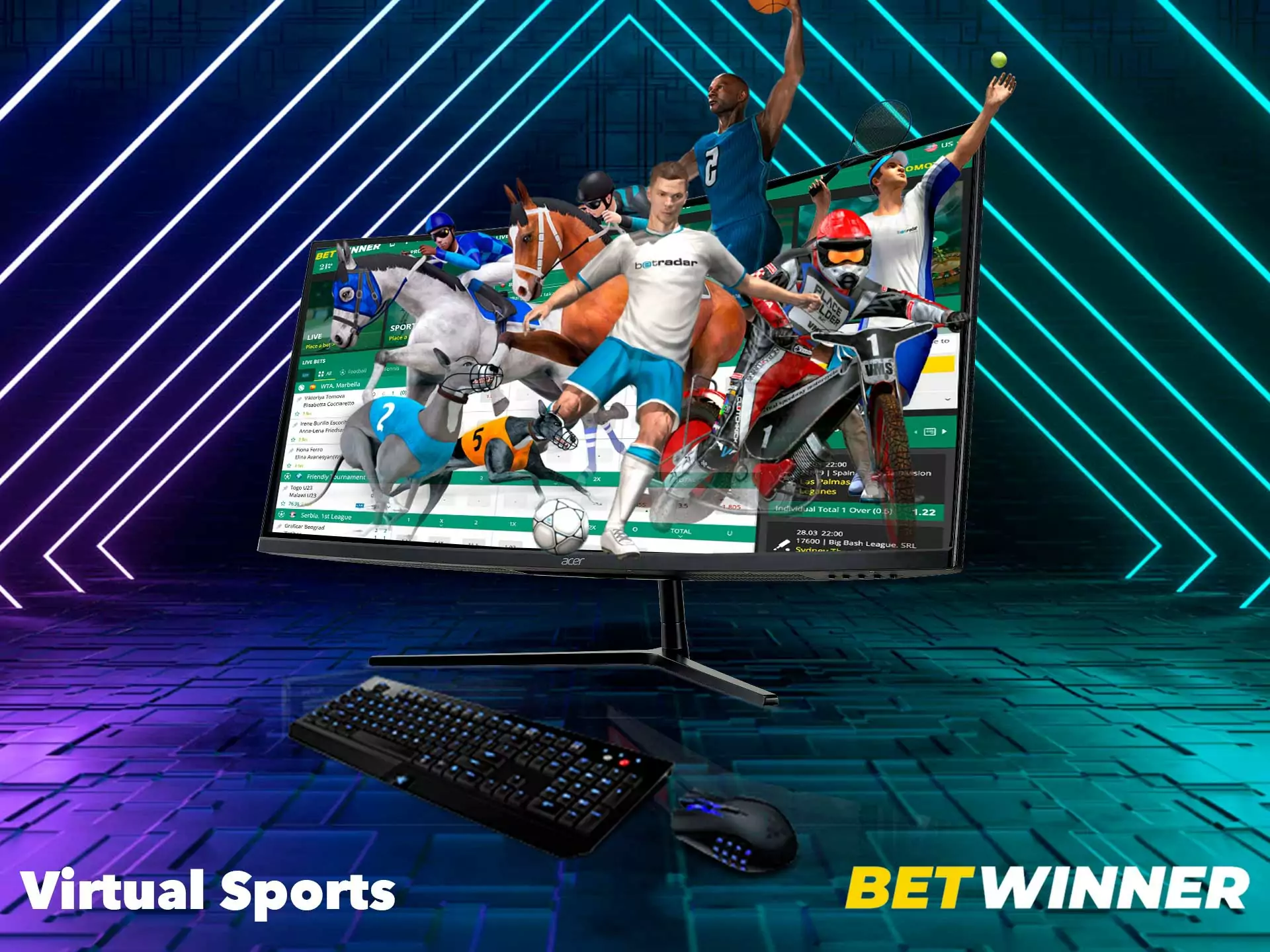 At Betwinner you can bet on sports that are played right on your smartphone screen.