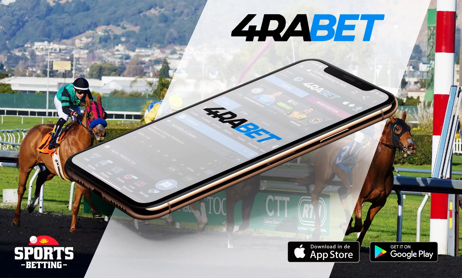 Bet on horse-racing with 4rabet and get 200% welcome bonus up to 20,000 BDT.
