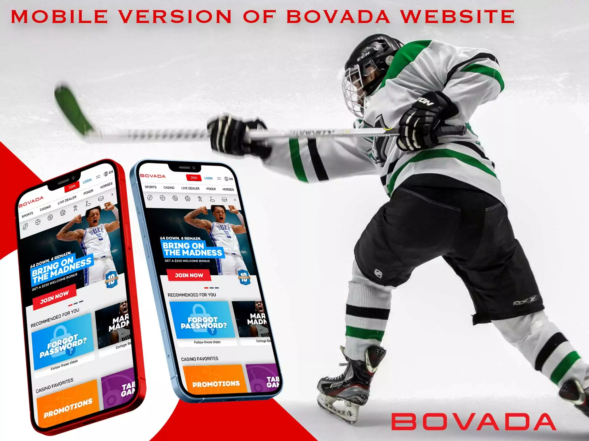 Bovada have a mobile version, if you don’t want to bother with downloading the application, you can use it.
