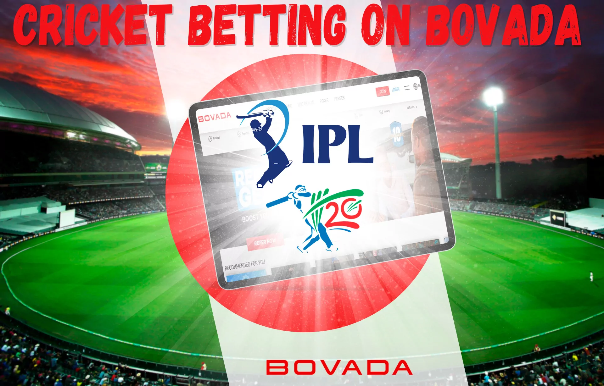 In the cricket betting section, players have the opportunity to find the most popular types of bets.