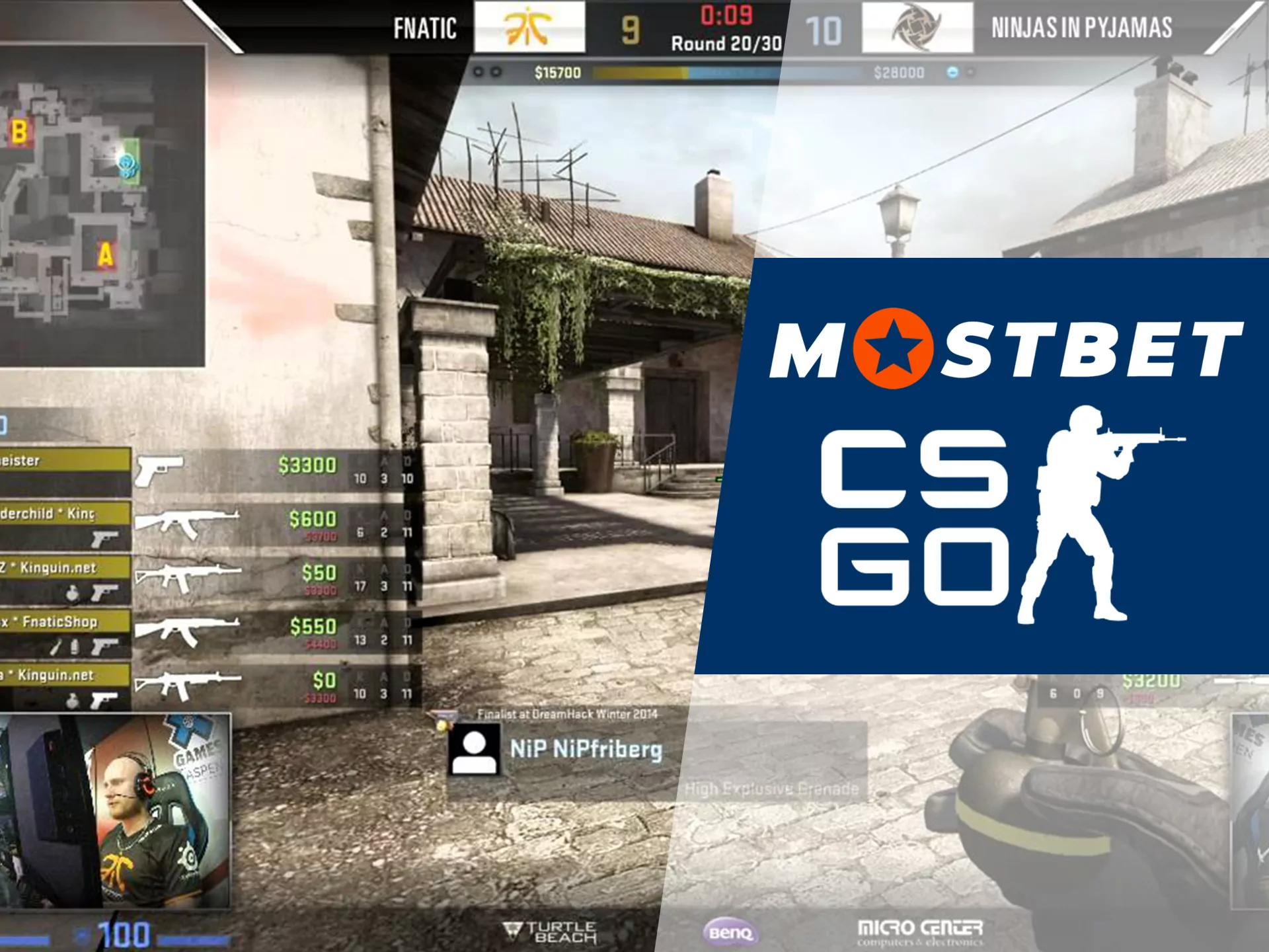 Counter Strike betting at Mostbet.