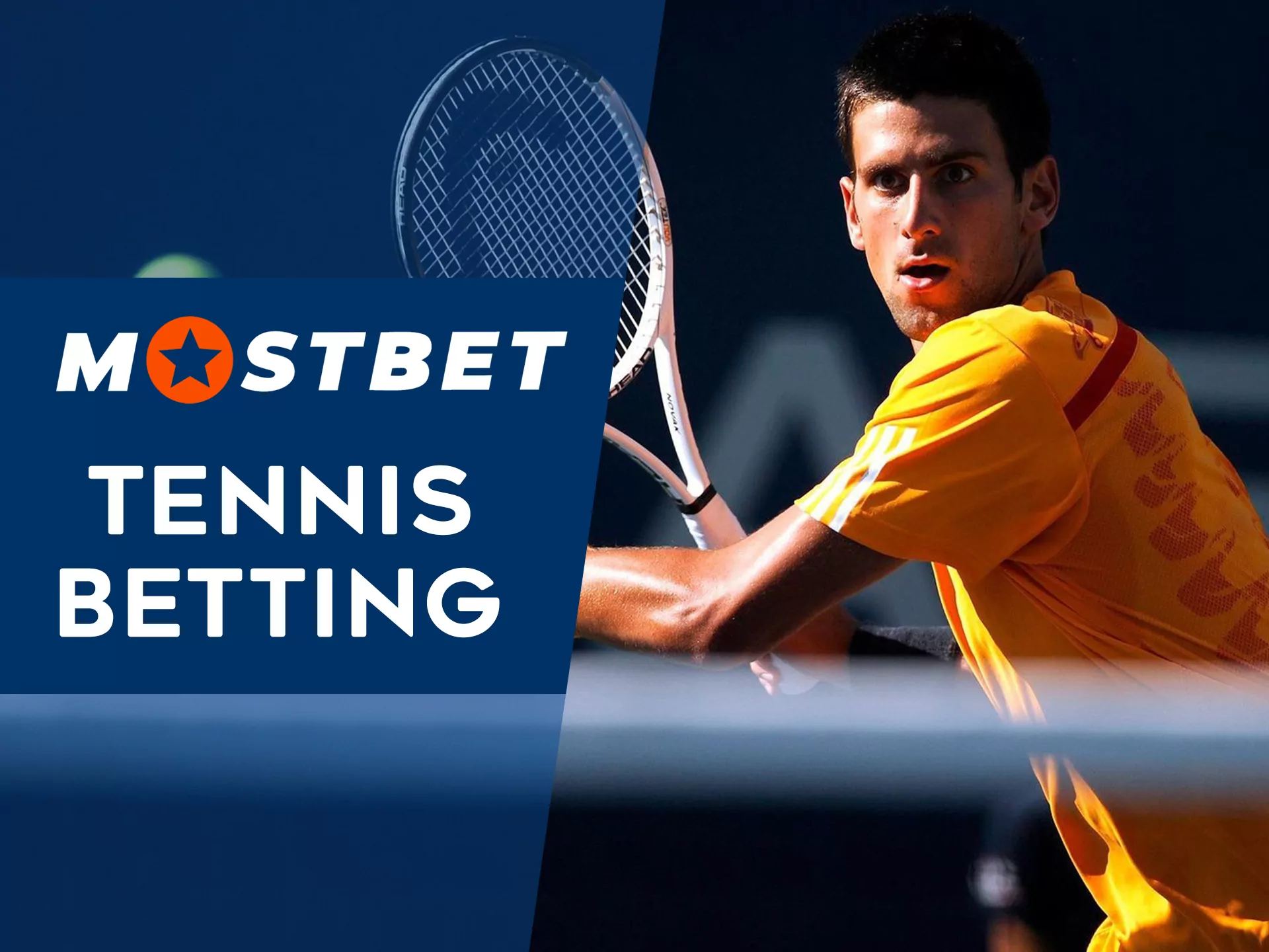 Tennis betting at Mostbet.