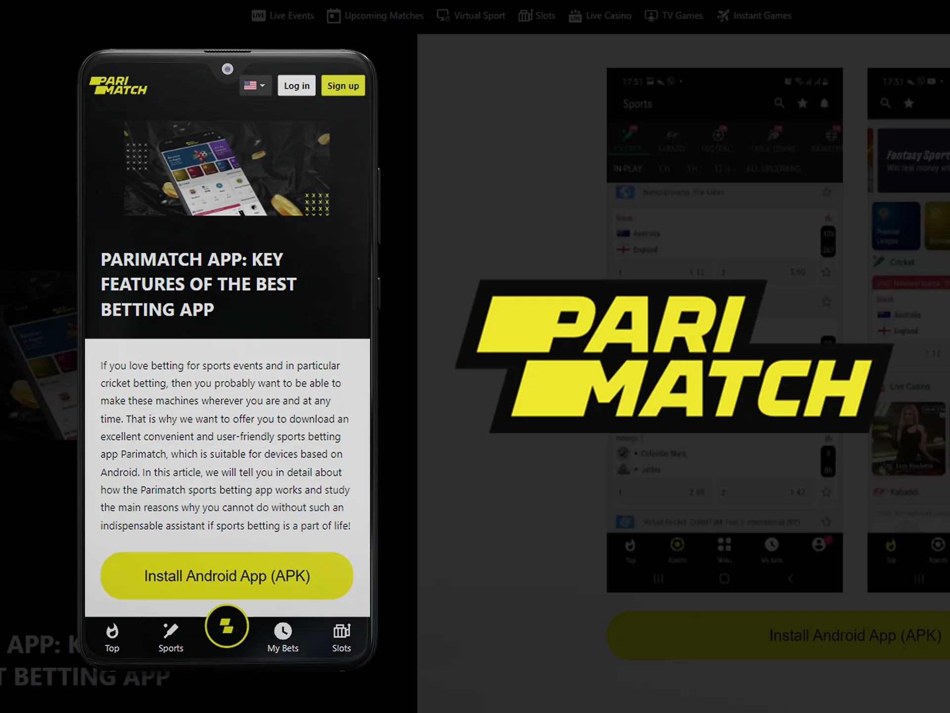 Bet from your Android device at Parimatch.