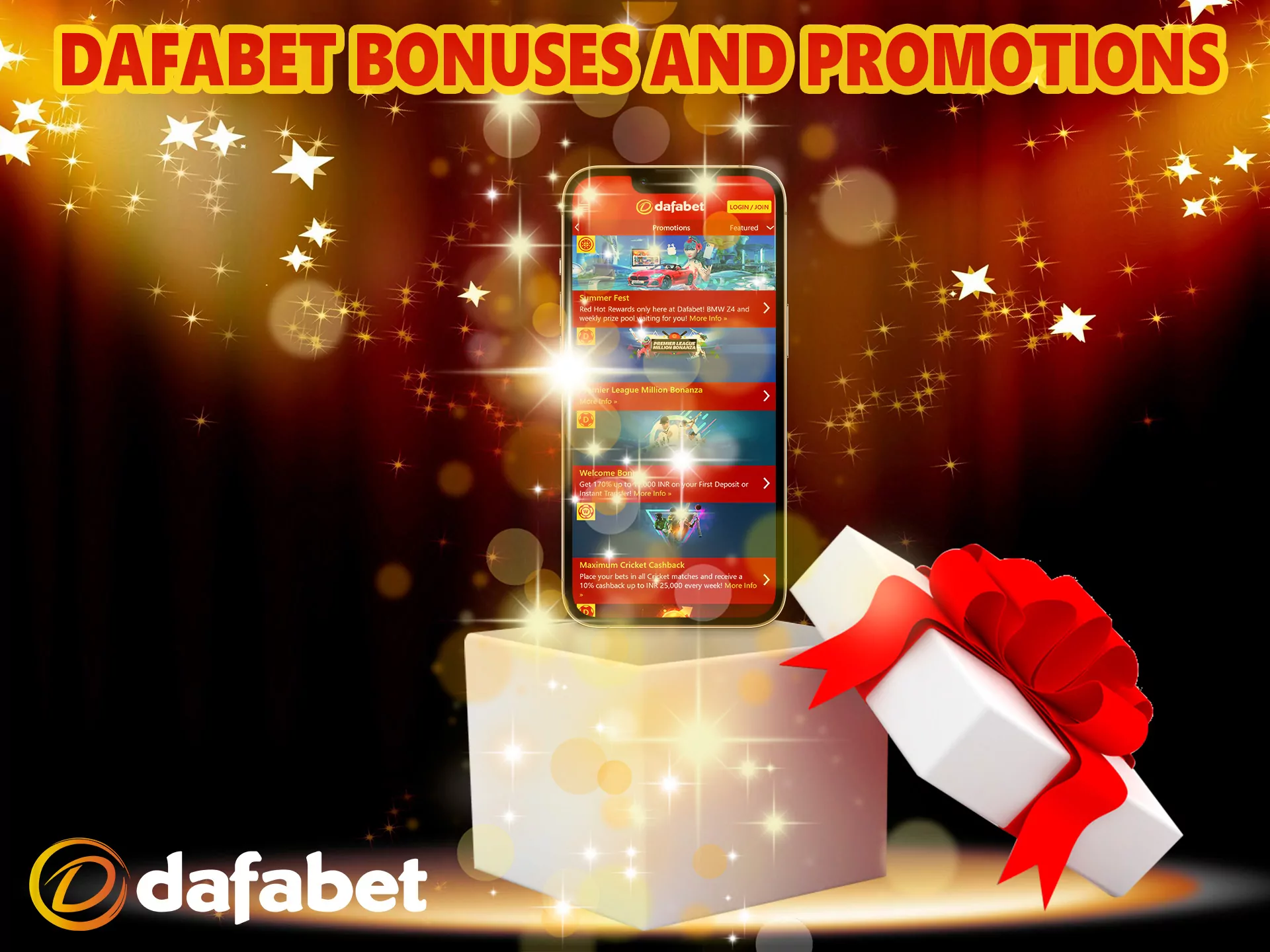 Dafabet has a large number of promotions and bonuses, this gives an easy start for beginners.