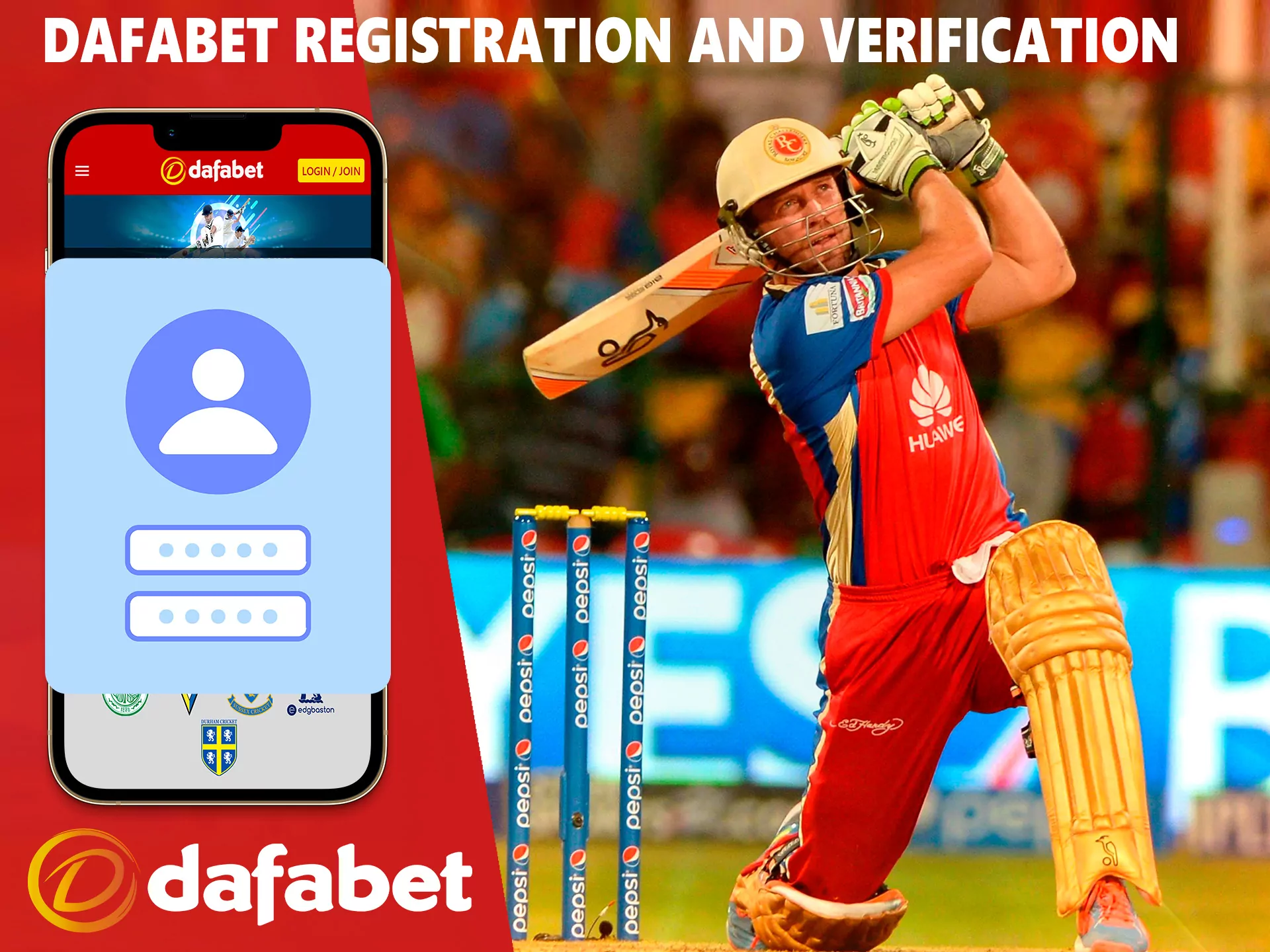 Simple and clear steps to register with the Dafabet bookmaker.