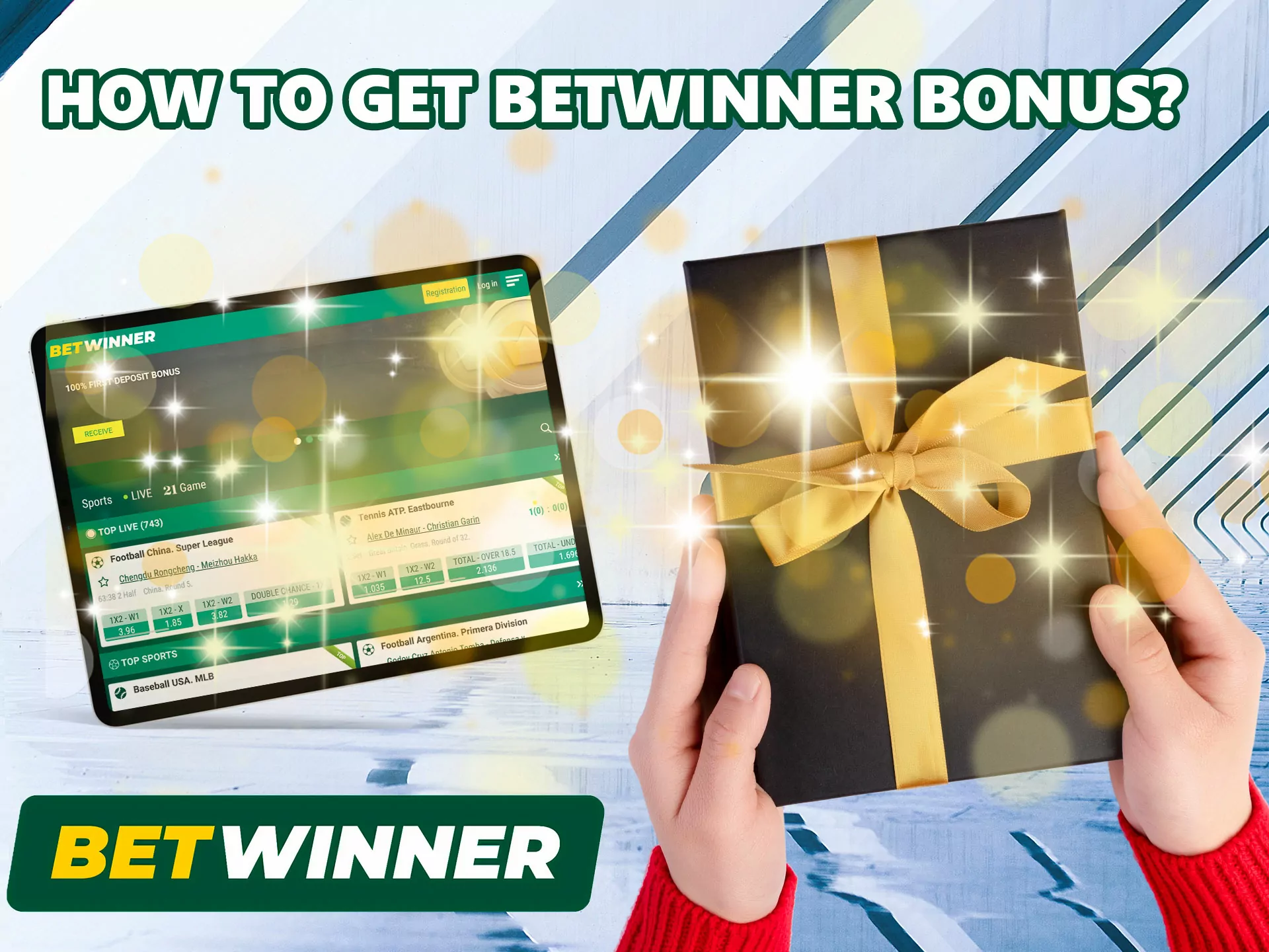 It is very easy to get a nice gift from Betwinner, just follow our simple guide.