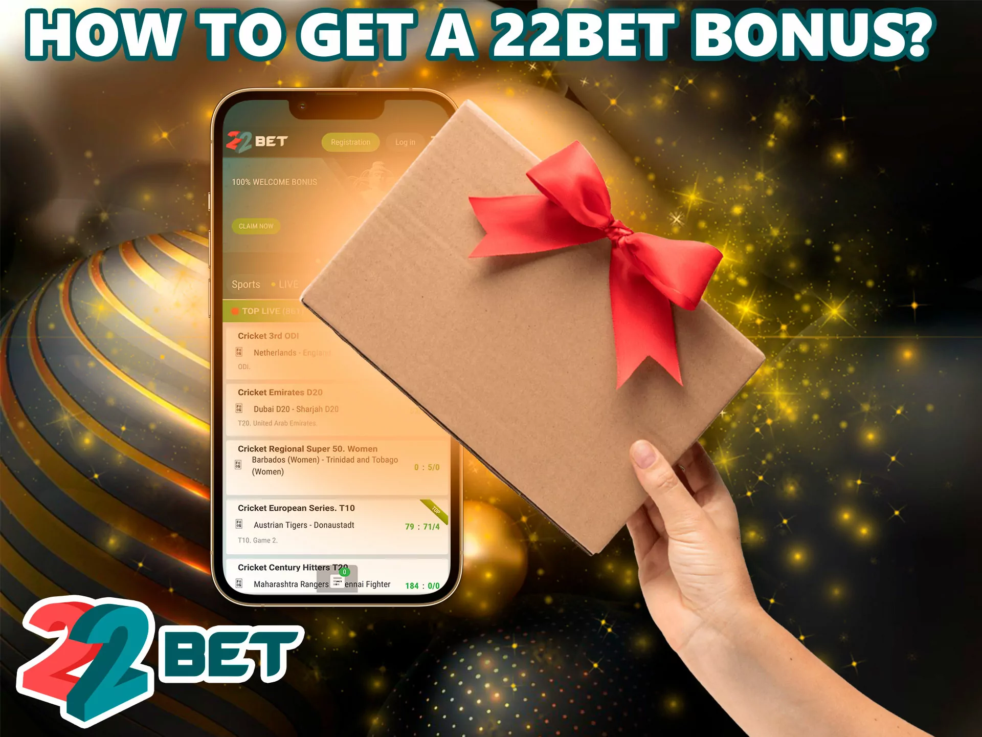 If you want to start betting, our article will help you, here is a detailed description of the process of crediting a nice gift from 22Bet.