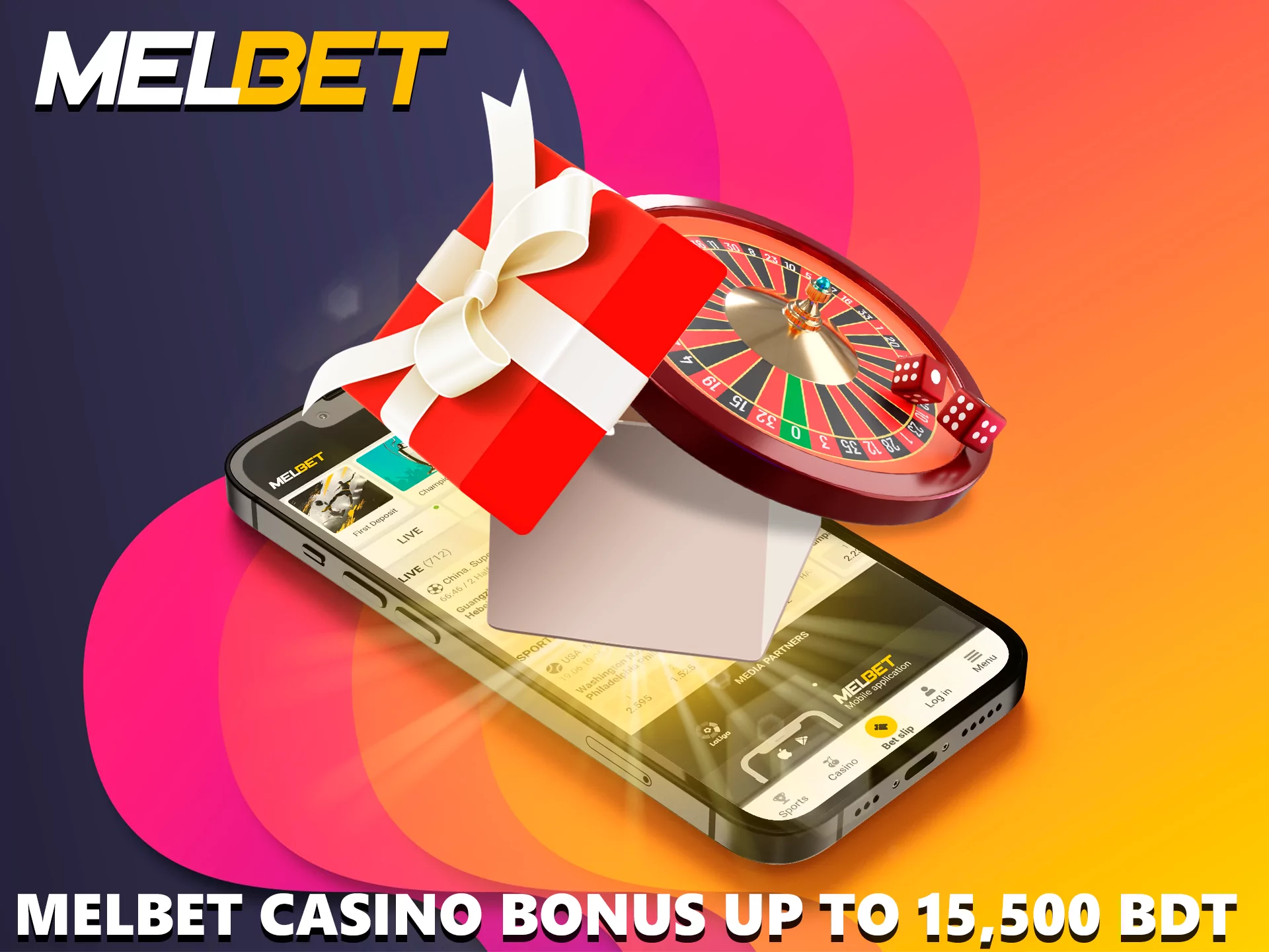 Multi-stage bonus in Melbet, divided by 5 points, get up to 175,000 BDT.