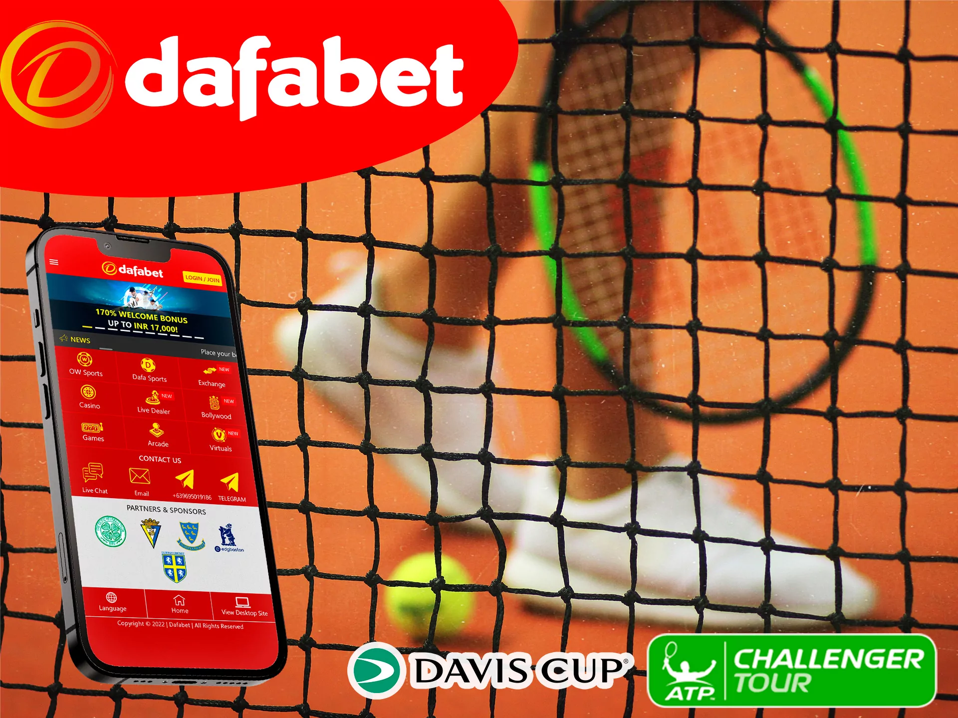 Dafabet has an excellent betting field, bets are available on Head to Head - Match, Asian Handicap - Sets - Match, Exact Number of Sets - Match and Correct Score.
