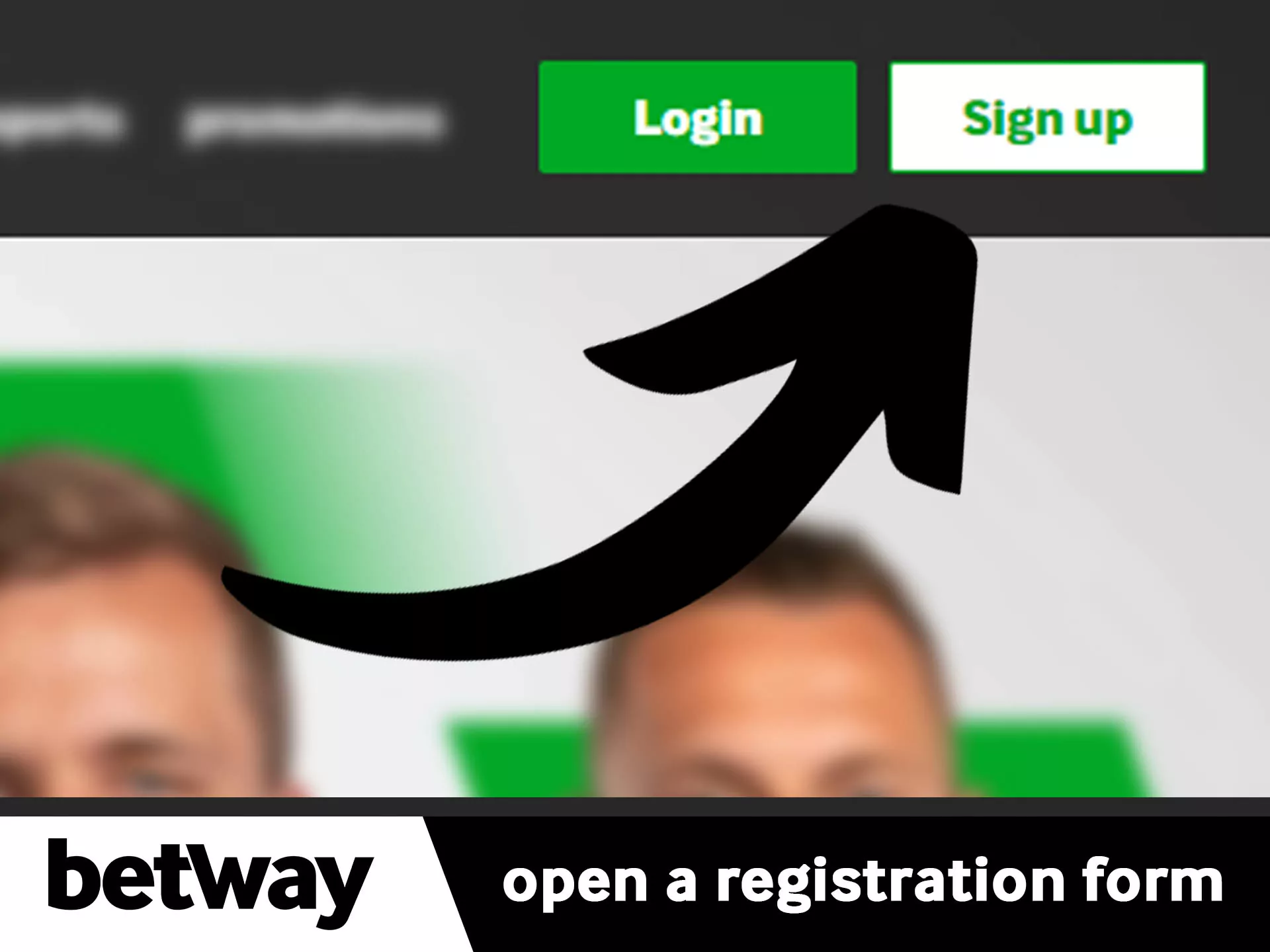 Click on sign up button for start registration.