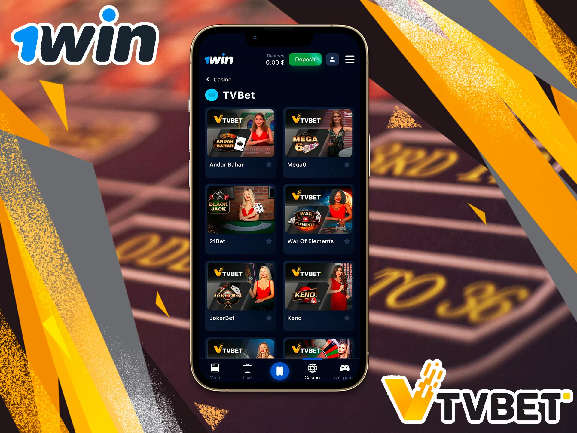 This section of the site is reminiscent of Betgames, it features a variety of games and is organized in such a way that you won't have any problems navigating it.