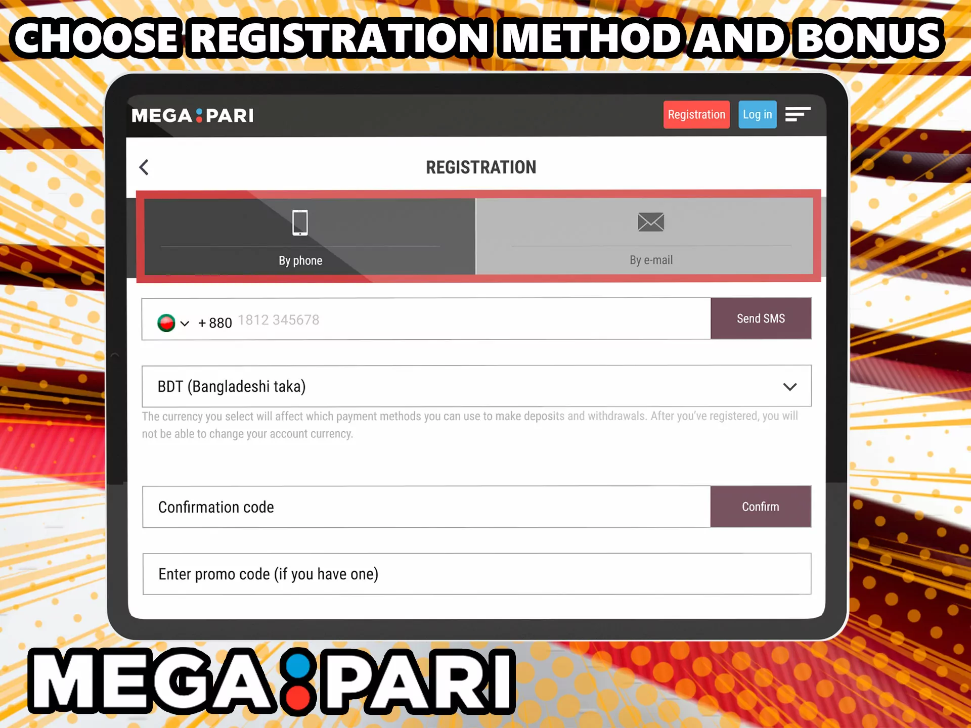 Next, you need to decide on the place of registration, just mark the one that is more convenient for you.