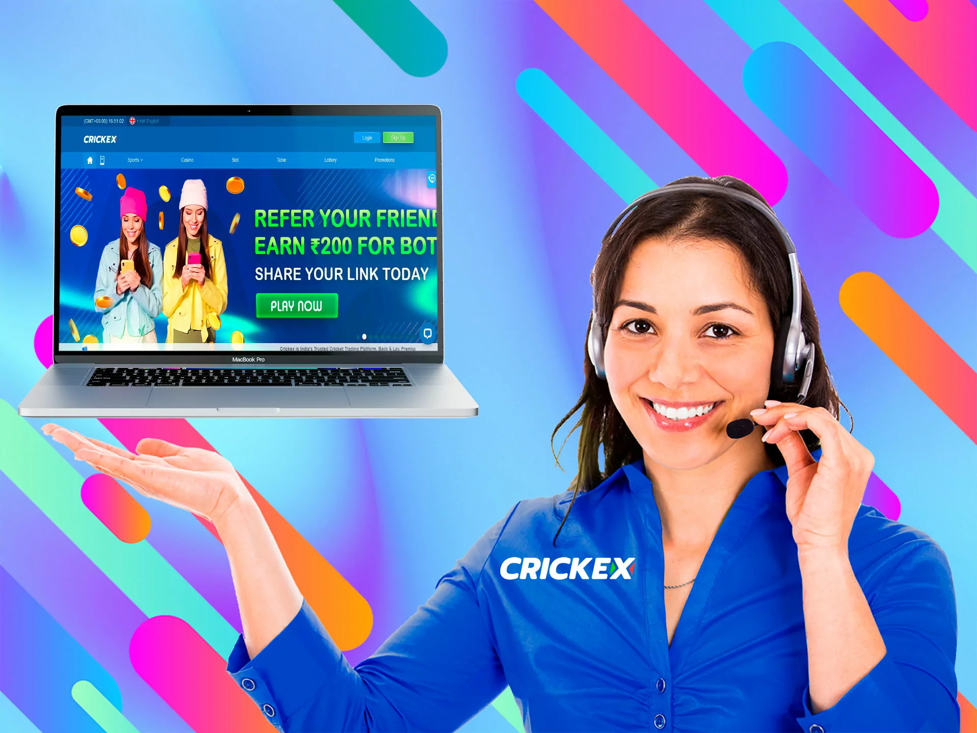 If you have any questions about using the bookmaker, Crickex experts will help you.