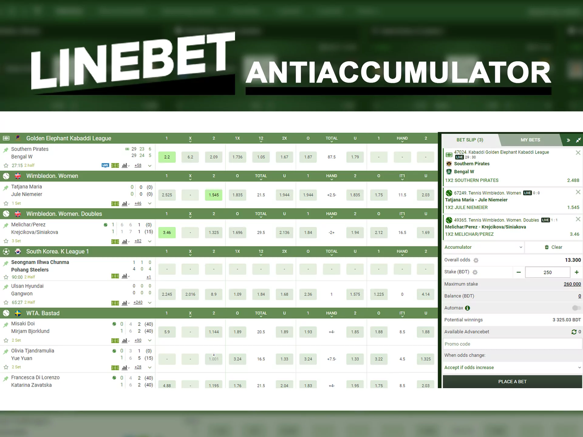 If your sure that you can win, bet as antiaccumulator.