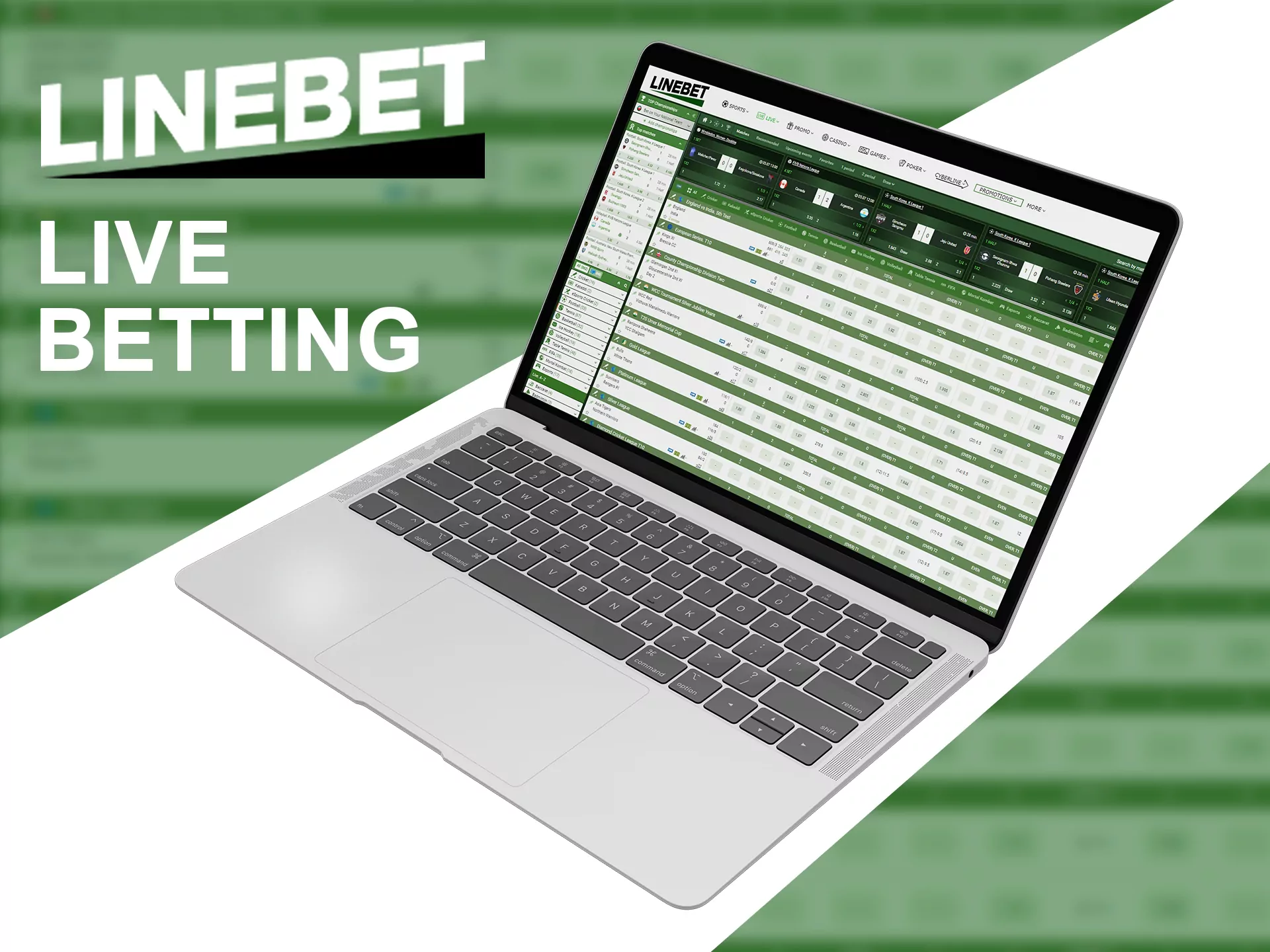 Live betting is available as a feature at Linebet betting site.