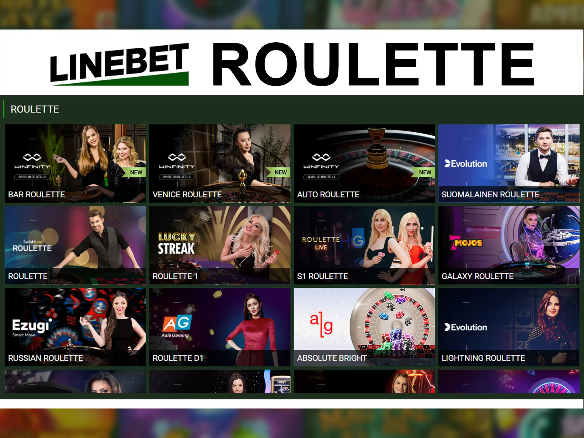 Play big in roulette at Linebet.