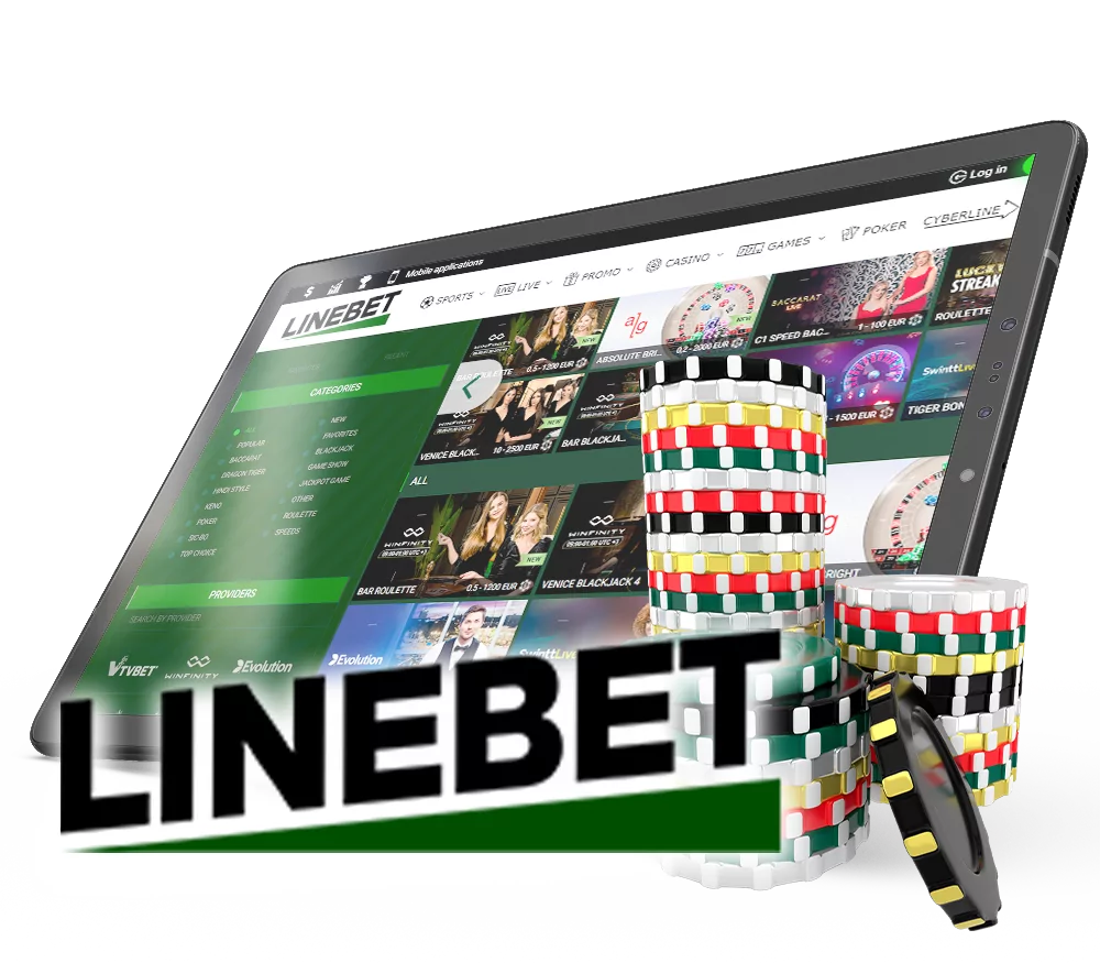 Play all the popular online games in the Linebet casino section.