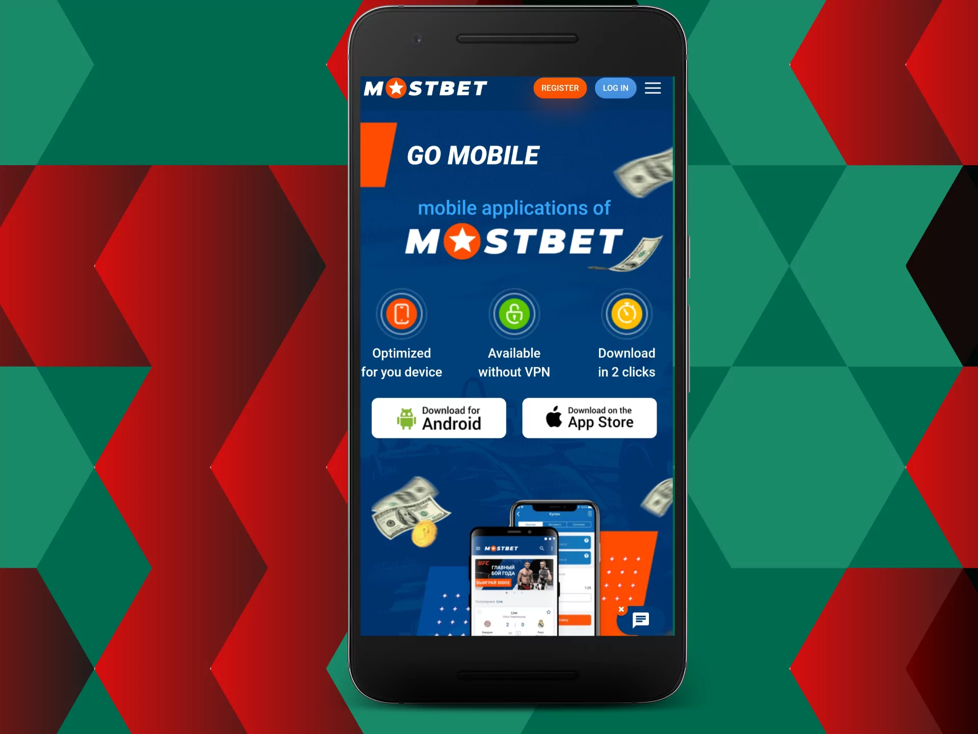 You can install the Mostbet app from the official website.