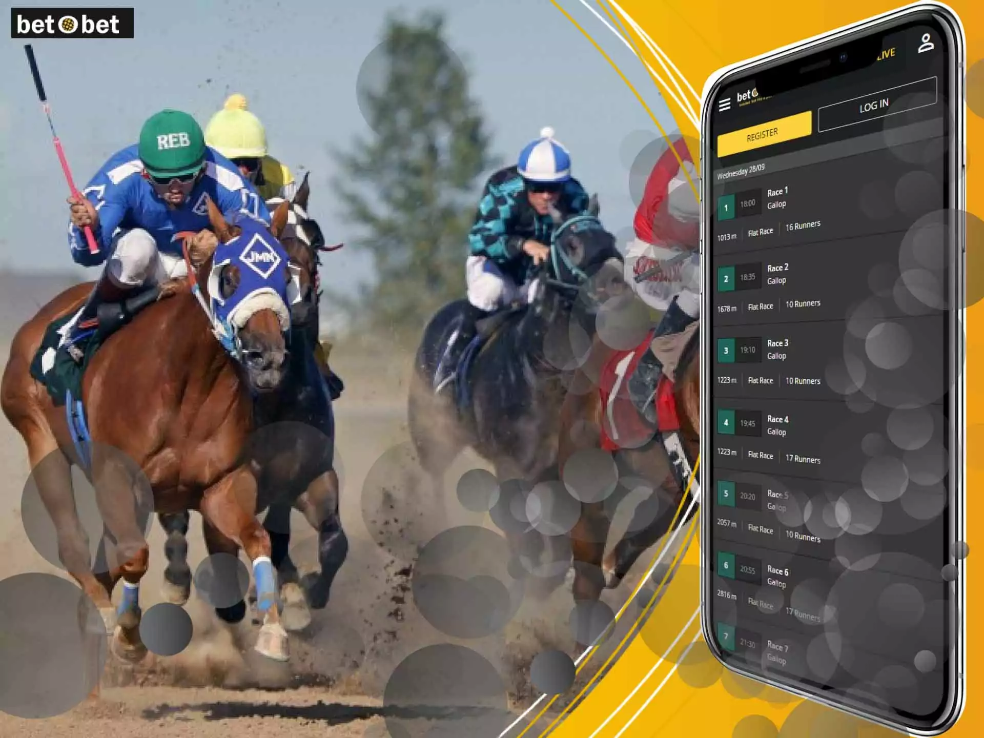 You can easily bet on horse racing in the BetOBet sportsbook.