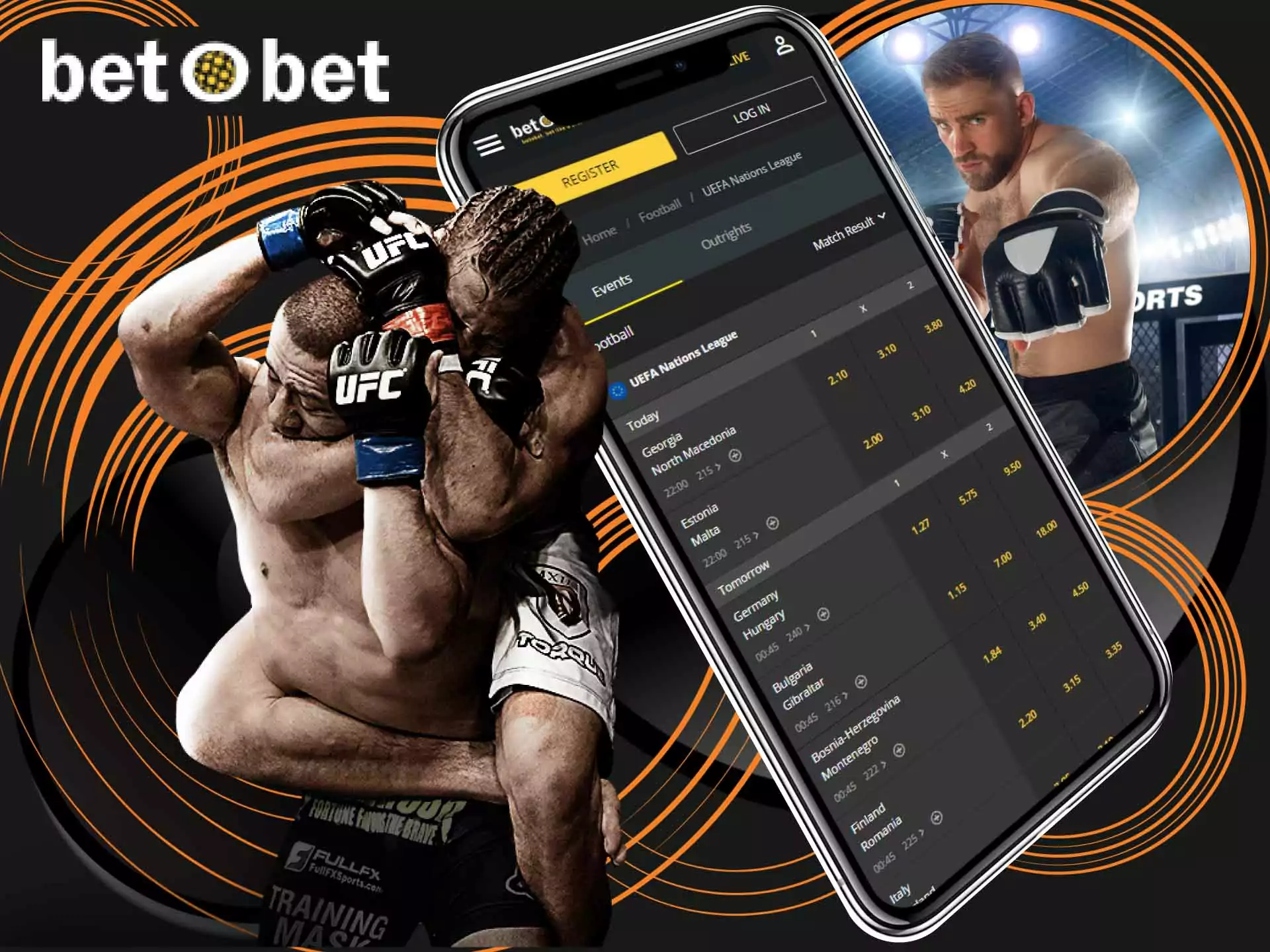 Place a bet on the UFC fighter and win big money at BetOBet.