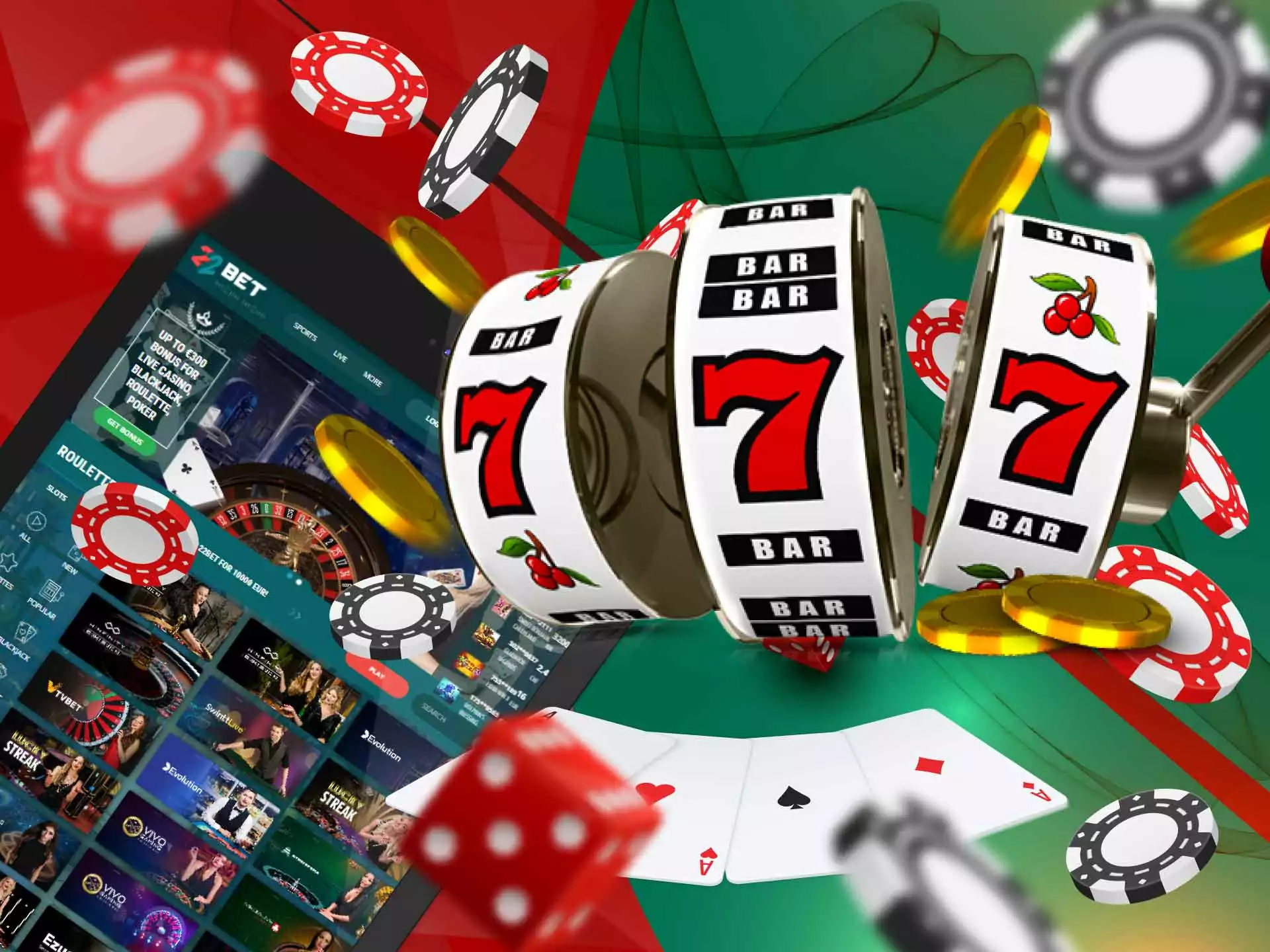 The jackpot games can give you a chance to win a big jackpot at 22Bet.