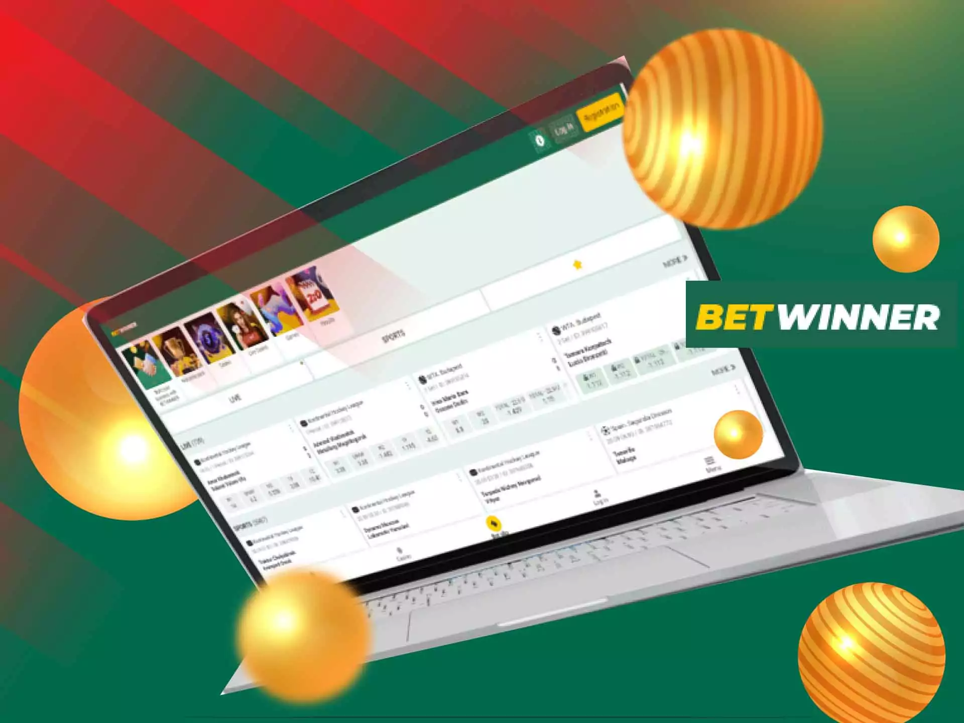 You can use the Betwinner desktop version on your laptop.