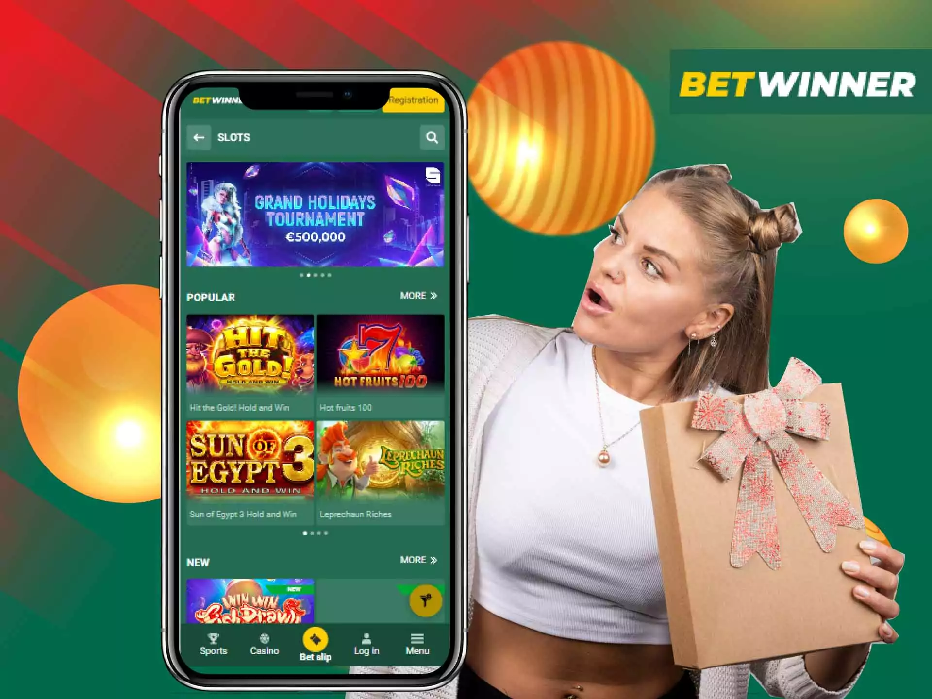 You can get up to 145400 BDT on casino games as a welcome bonus from Betwinner.