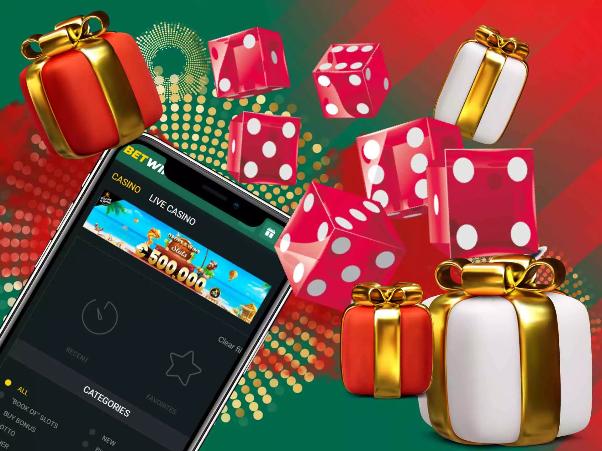 Casino amateurs can get a casino bonus for slots and other games.