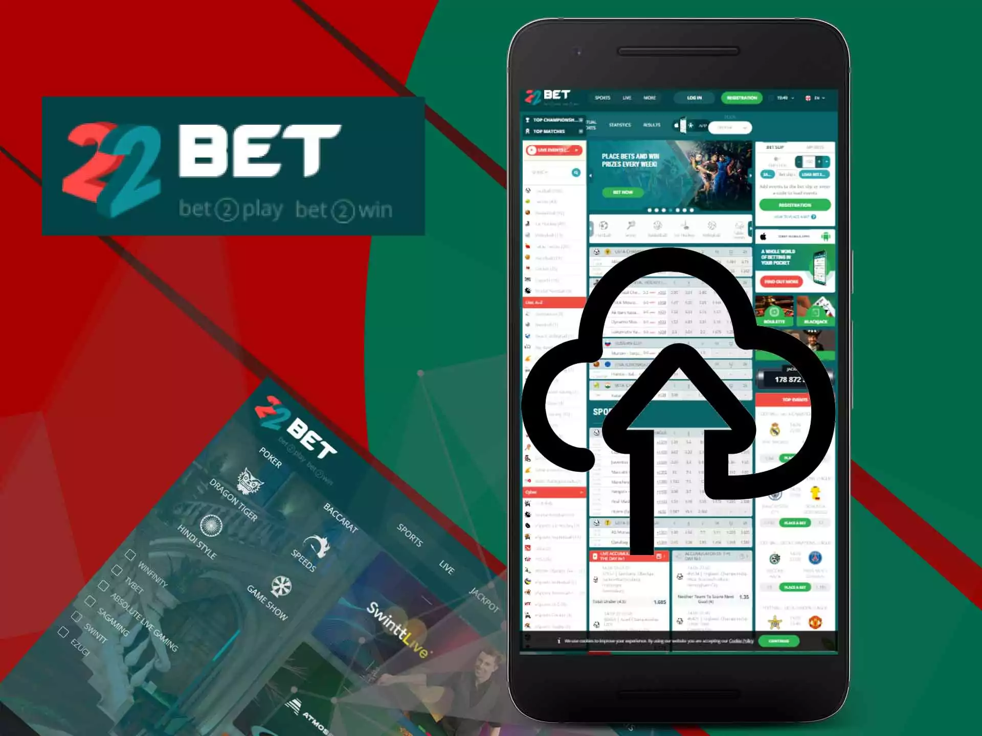 The 22Bet app updates automatically and don/t need your attention.
