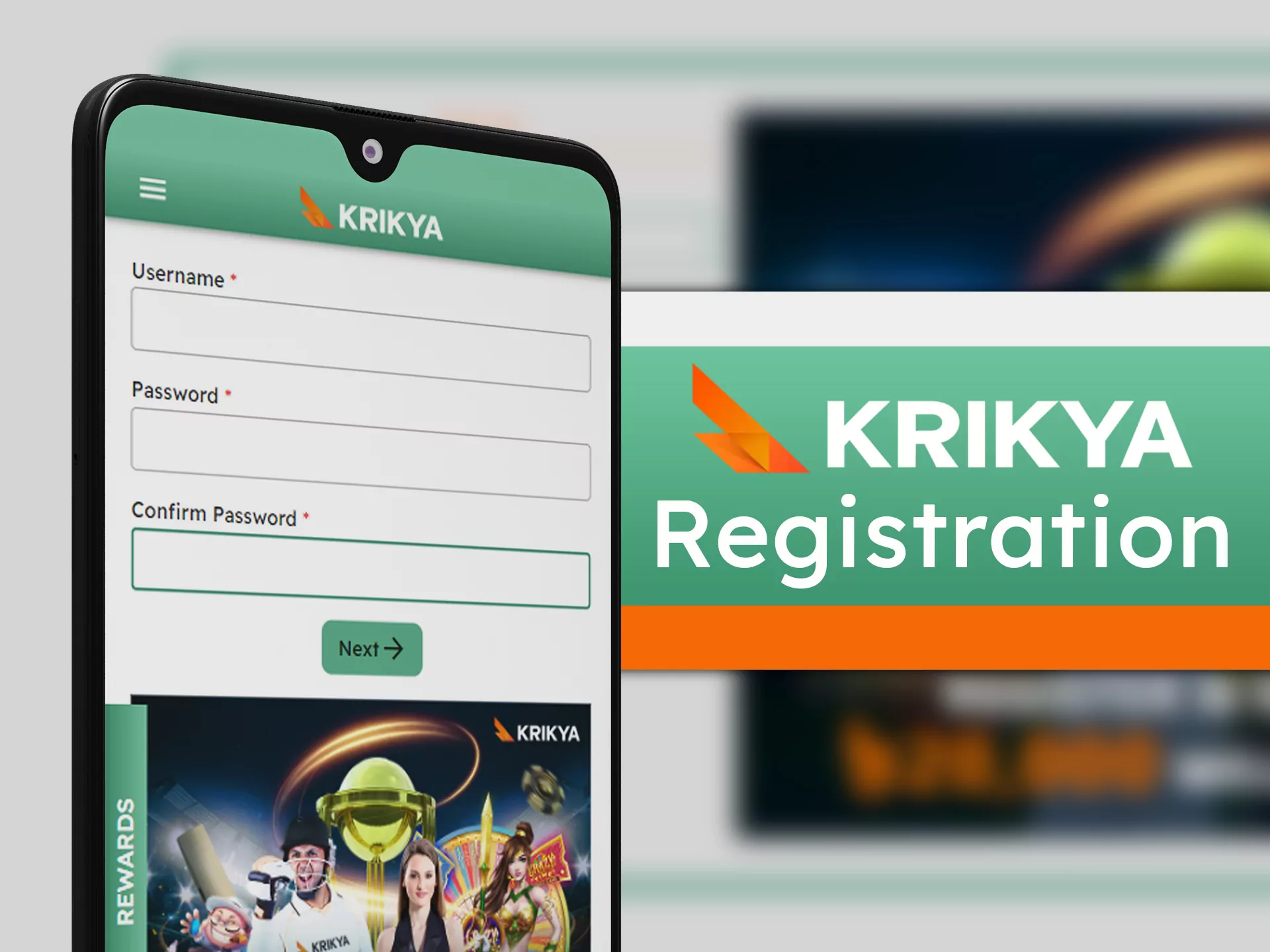 The registration process is completed instantly using the Krikya app.